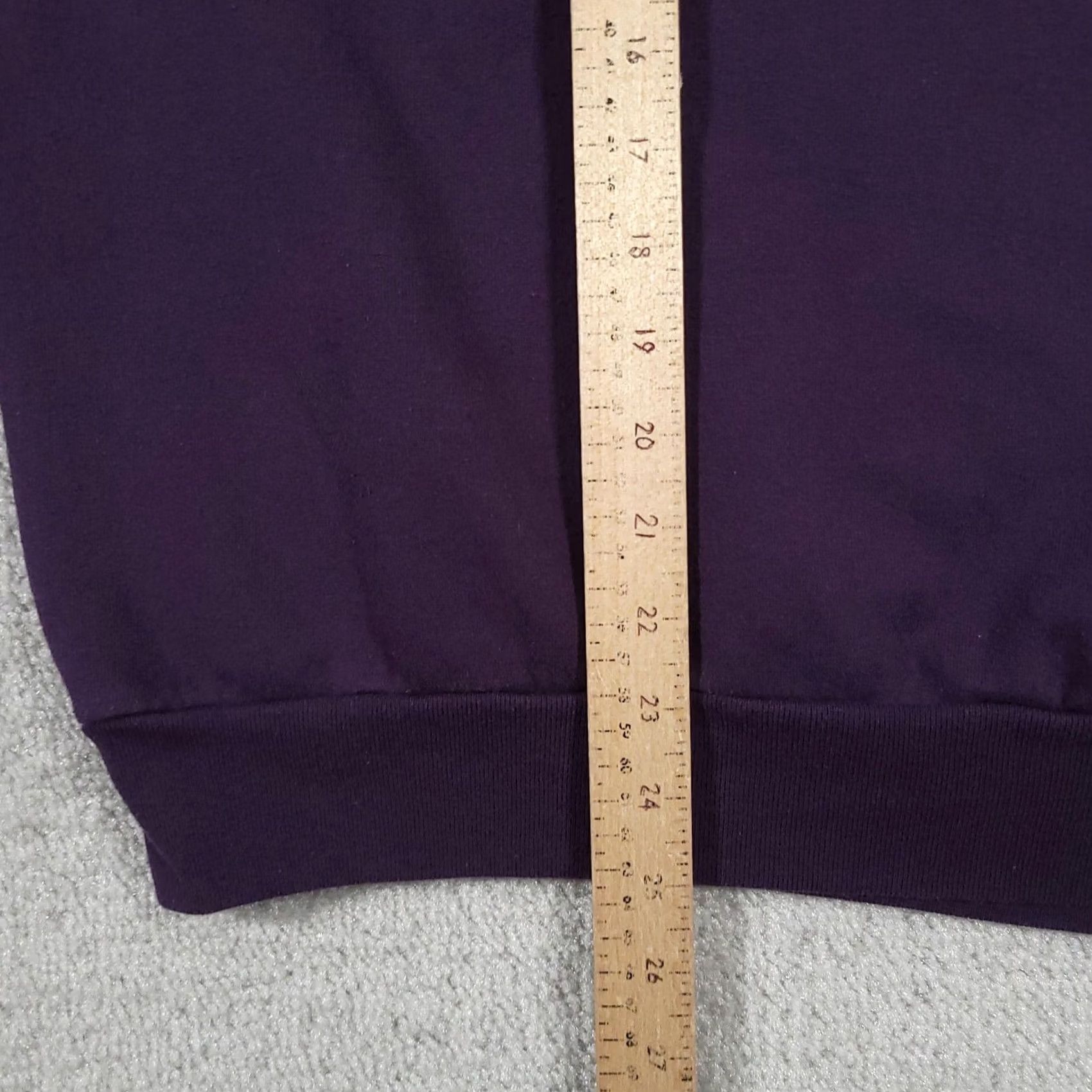 Vintage Day Breeze Sweater Womens XL Purple Embroidered Leaves Mock Collar Pullover Fall Size XL / US 12-14 / IT 48-50 - 7 Thumbnail