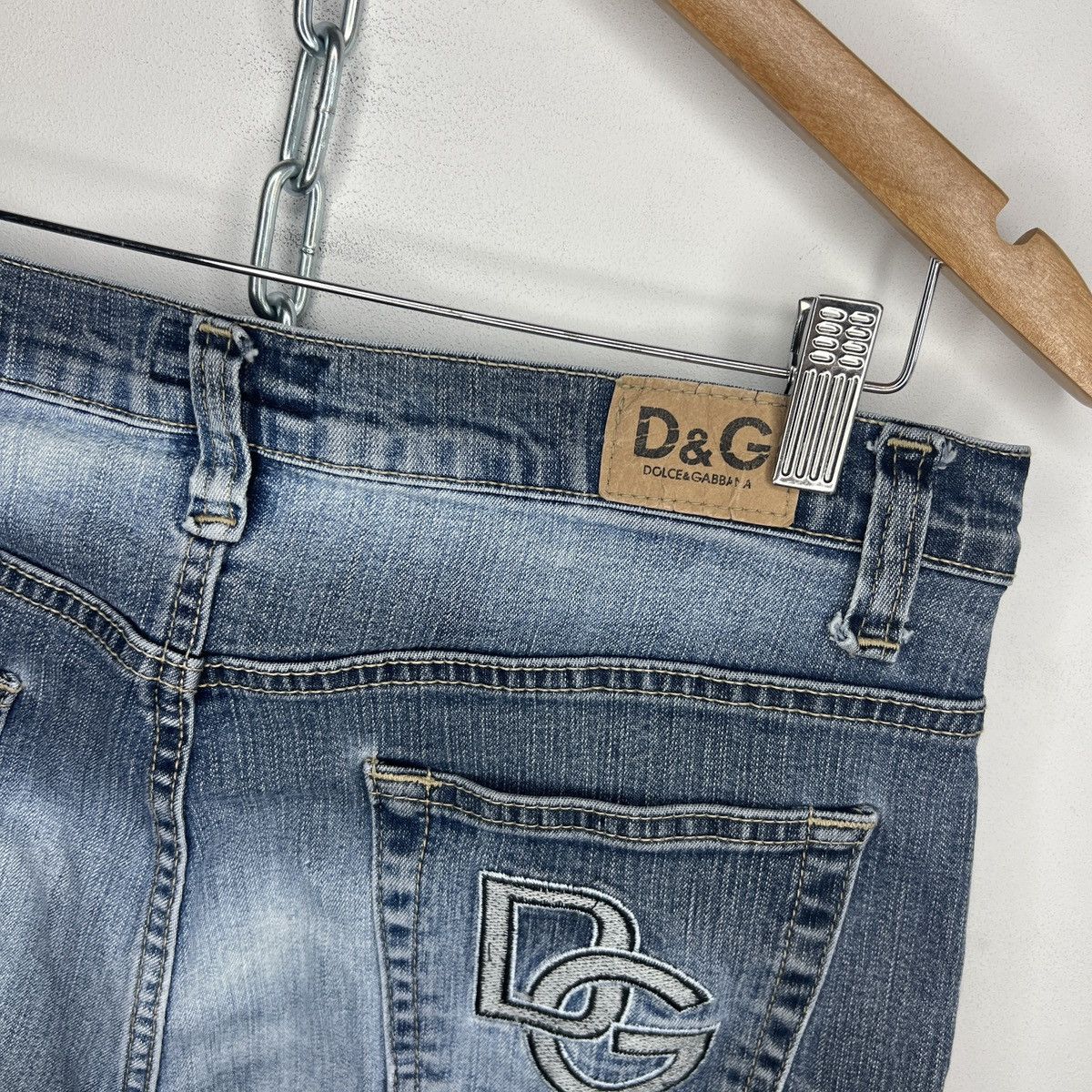 Dolce & Gabbana VINTAGE DOLCE GABBANA DENIM SHORTS JEANS JAPANESE Y2K RAP Size US 33 - 4 Thumbnail