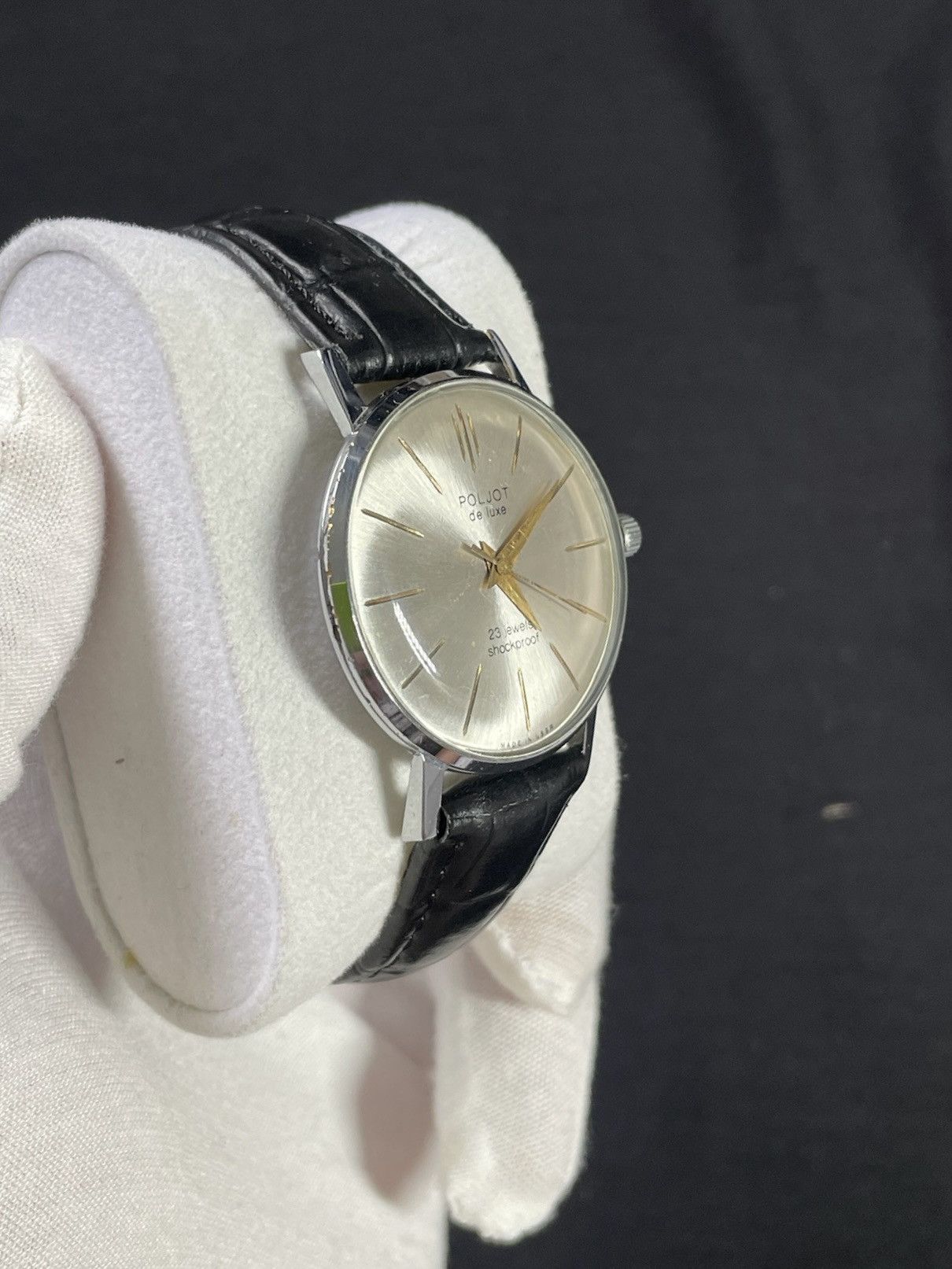 Vintage Vintage Watch Poljot De Luxe Mechanical Authentic 1980s Size ONE SIZE - 13 Thumbnail