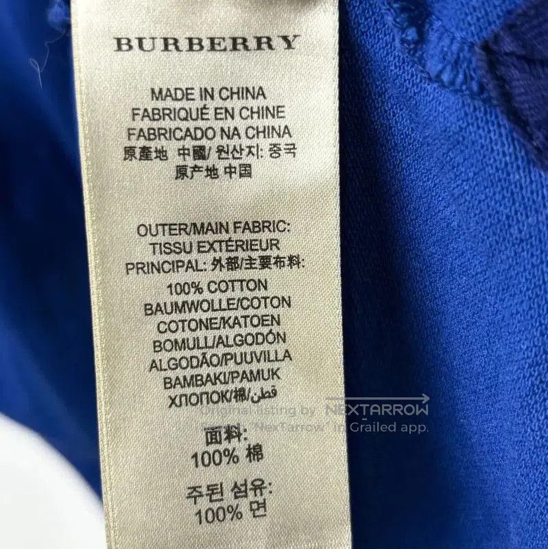 Burberry Burberry Light Blue Men's Polo Shirt. Size US M / EU 48-50 / 2 - 4 Thumbnail