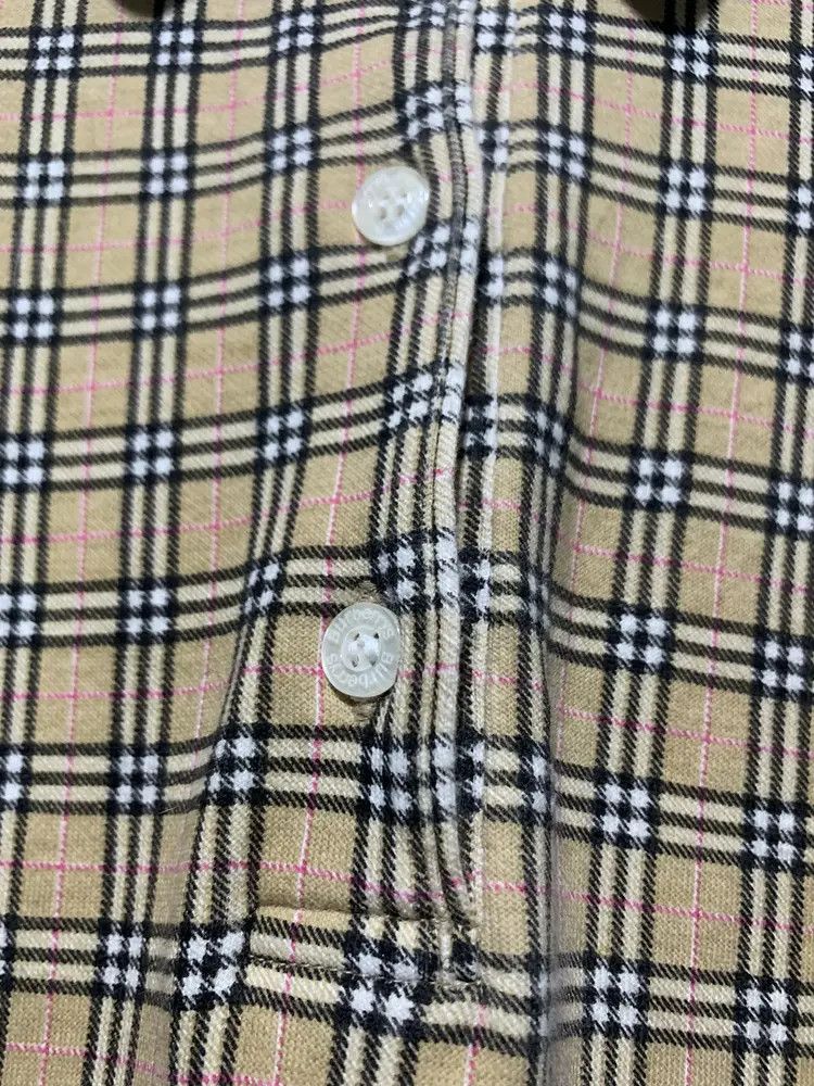 Burberry Burberrys iconic Novacheck L/S polo shirt vintage Size L / US 10 / IT 46 - 4 Thumbnail