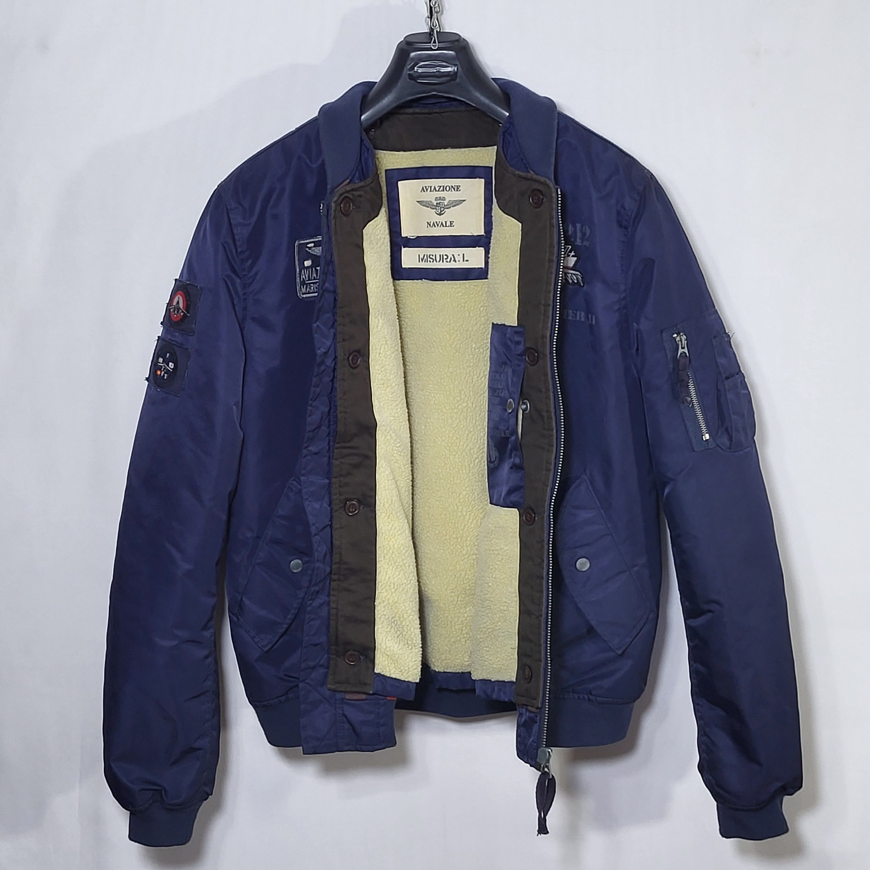 Other Navy Aviazione Navale bomber jacket.Italy.Marina militare. Size US L / EU 52-54 / 3 - 4 Thumbnail