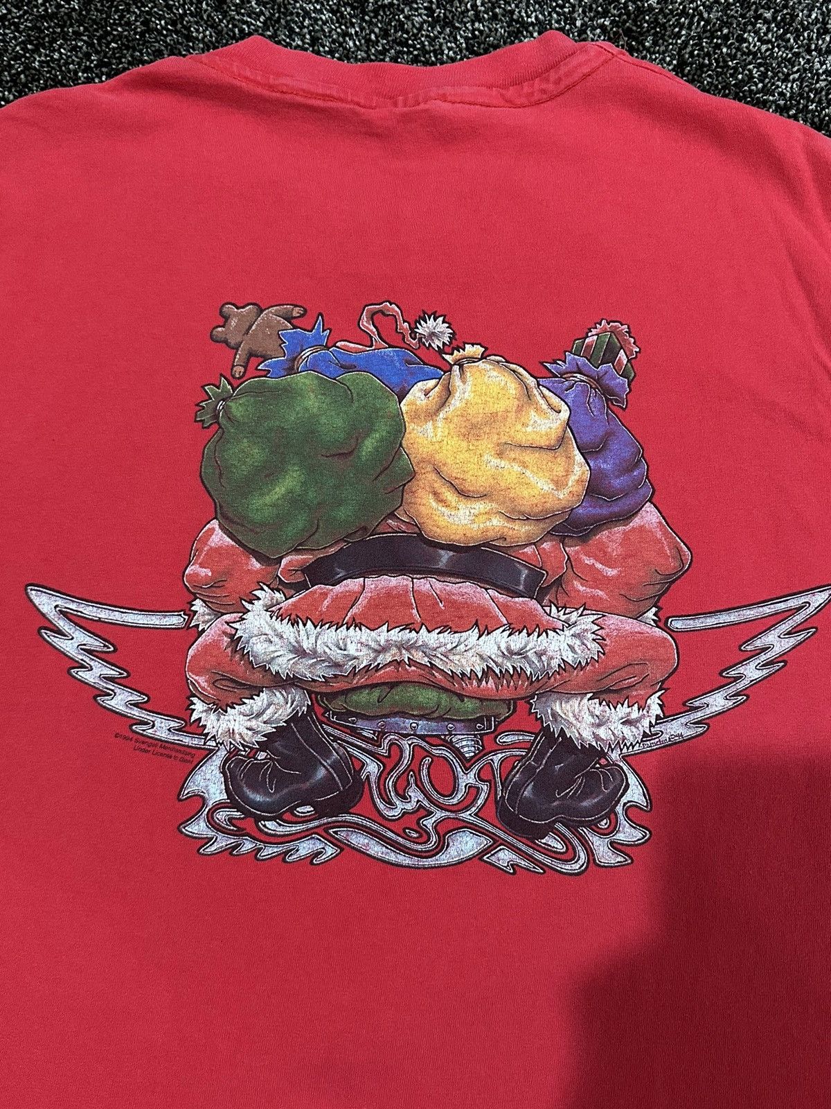 Aerosmith Vintage Aerosmith 1994 Red Cartoon Christmas Biker T-Shirt Size US XL / EU 56 / 4 - 16 Thumbnail