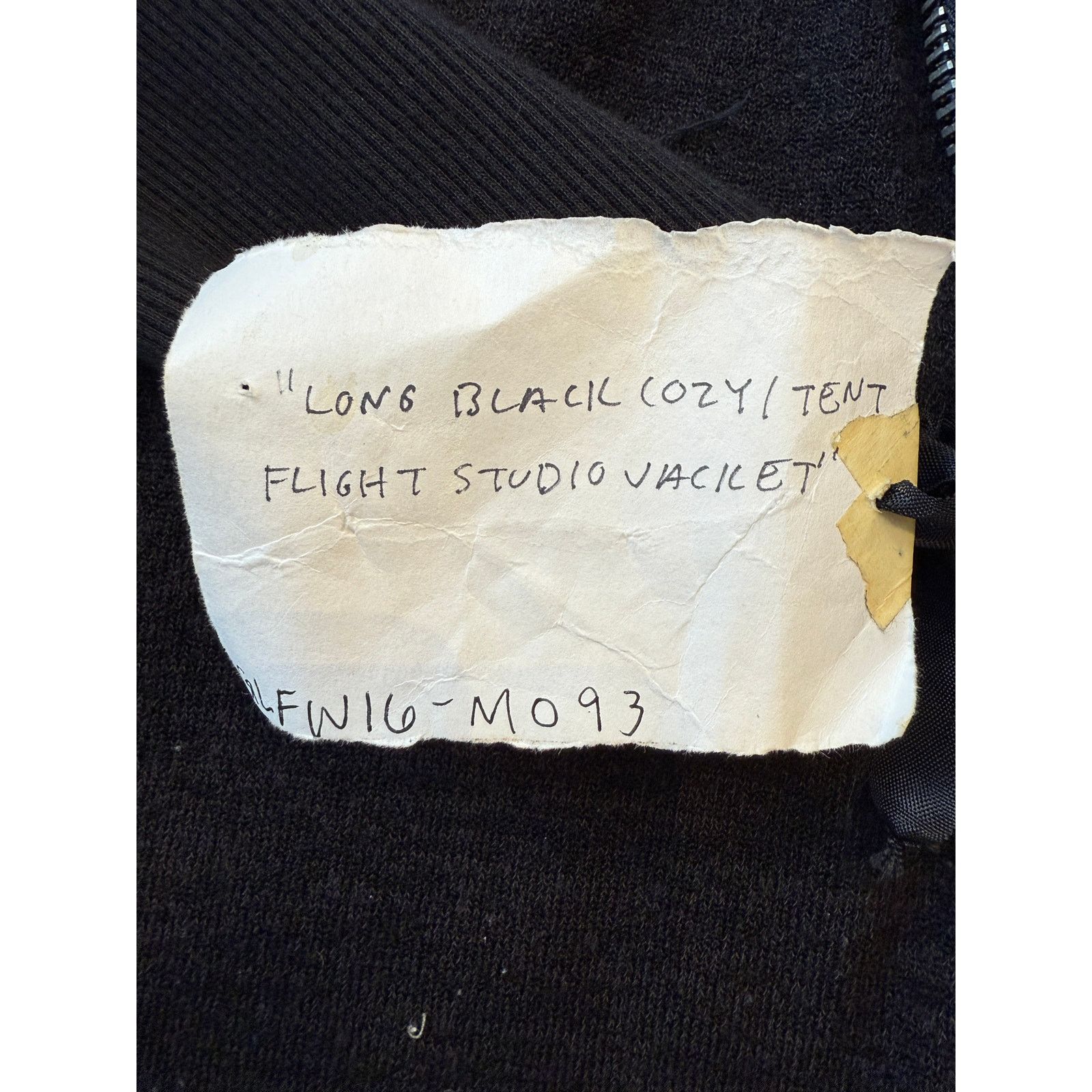 Greg Lauren Greg Lauren SAMPLE Long Black Cozy/Tent Flight Studio Jacket Size US M / EU 48-50 / 2 - 5 Thumbnail