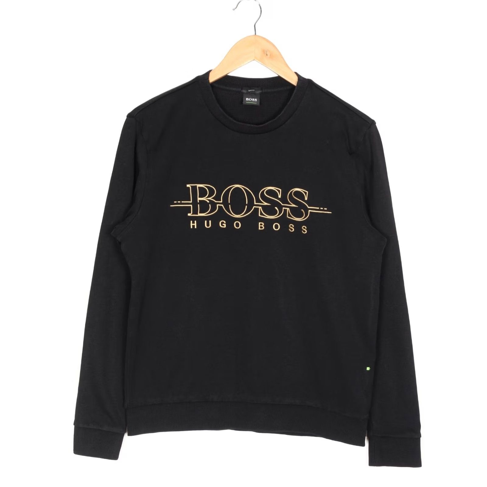 Hugo Boss HUGO BOSS Salbo Slim Fit Sweatshirt Men M Black Logo Sweatshirt Mens Slim Fit 90s Designer Modern Size US M / EU 48-50 / 2 - 2 Thumbnail