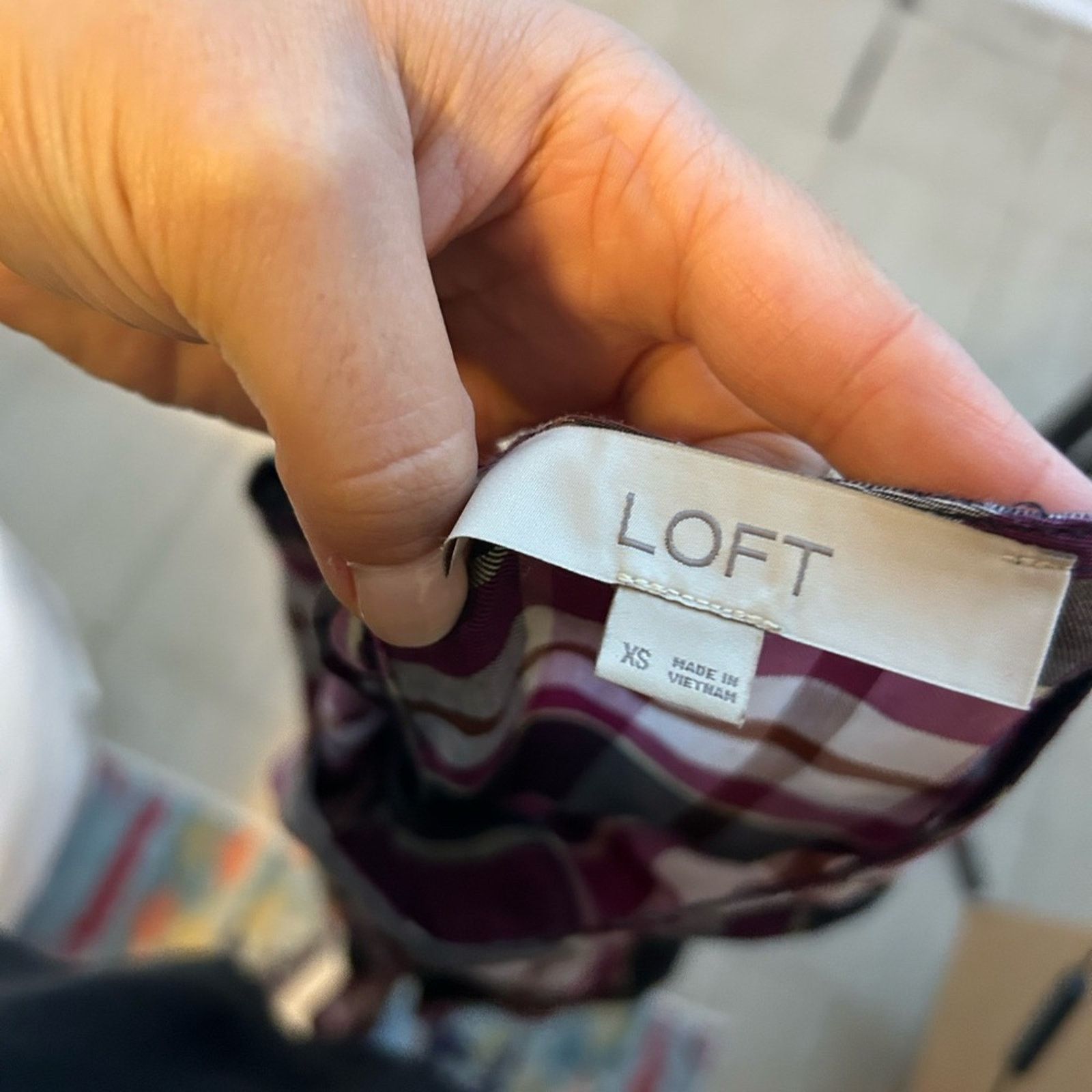 Loft Loft Plaid Tie Back Tunic Blouse Size XS / US 0-2 / IT 36-38 - 3 Thumbnail
