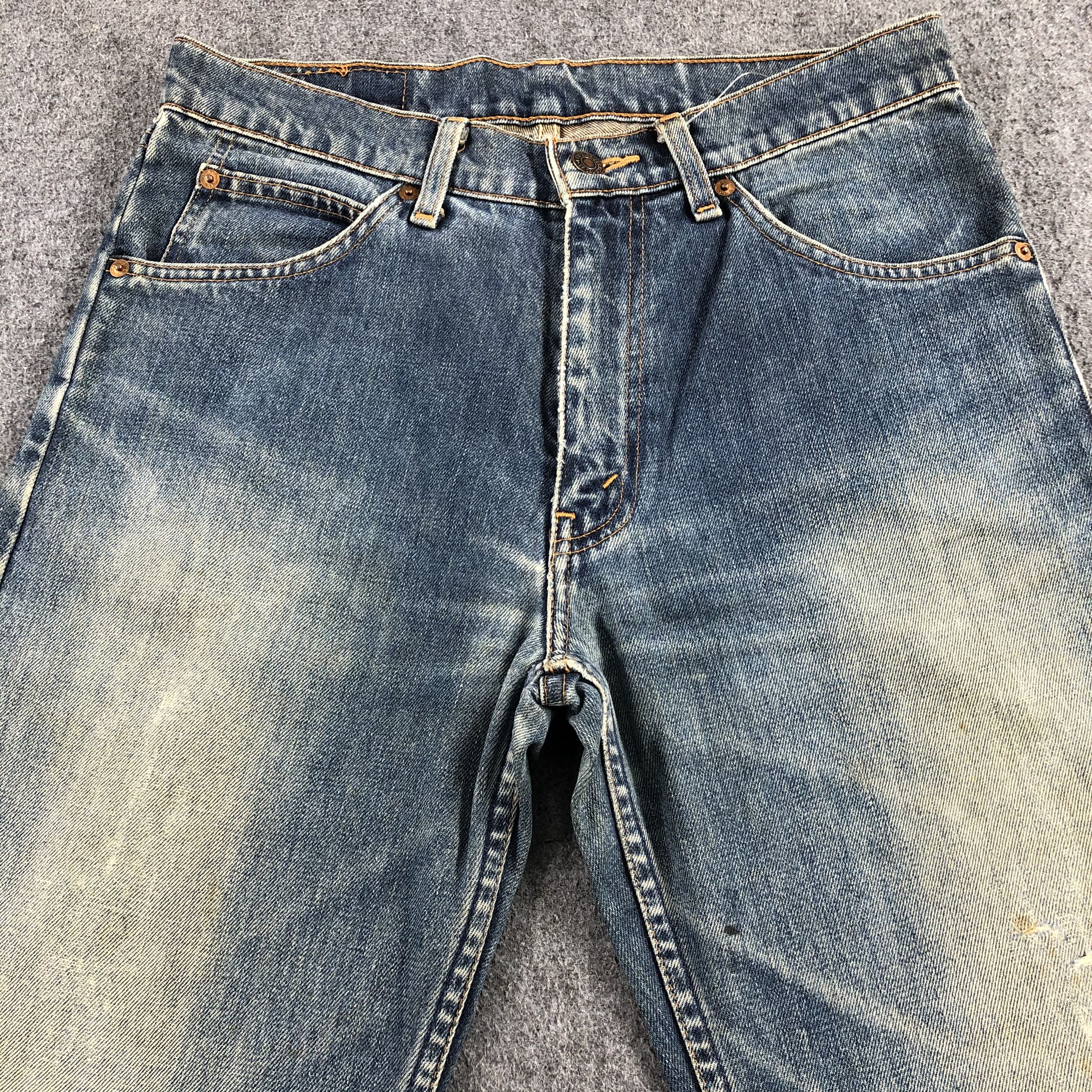Levi's 90s Vintage Blue Wash Levis 607 Jeans-J1796 Size US 31 - 3 Thumbnail