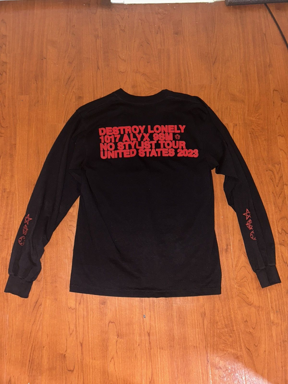 Image of Destroy Lonely X 1017 Alyx 9Sm Long Sleeve in Black, Men's (Size Small)