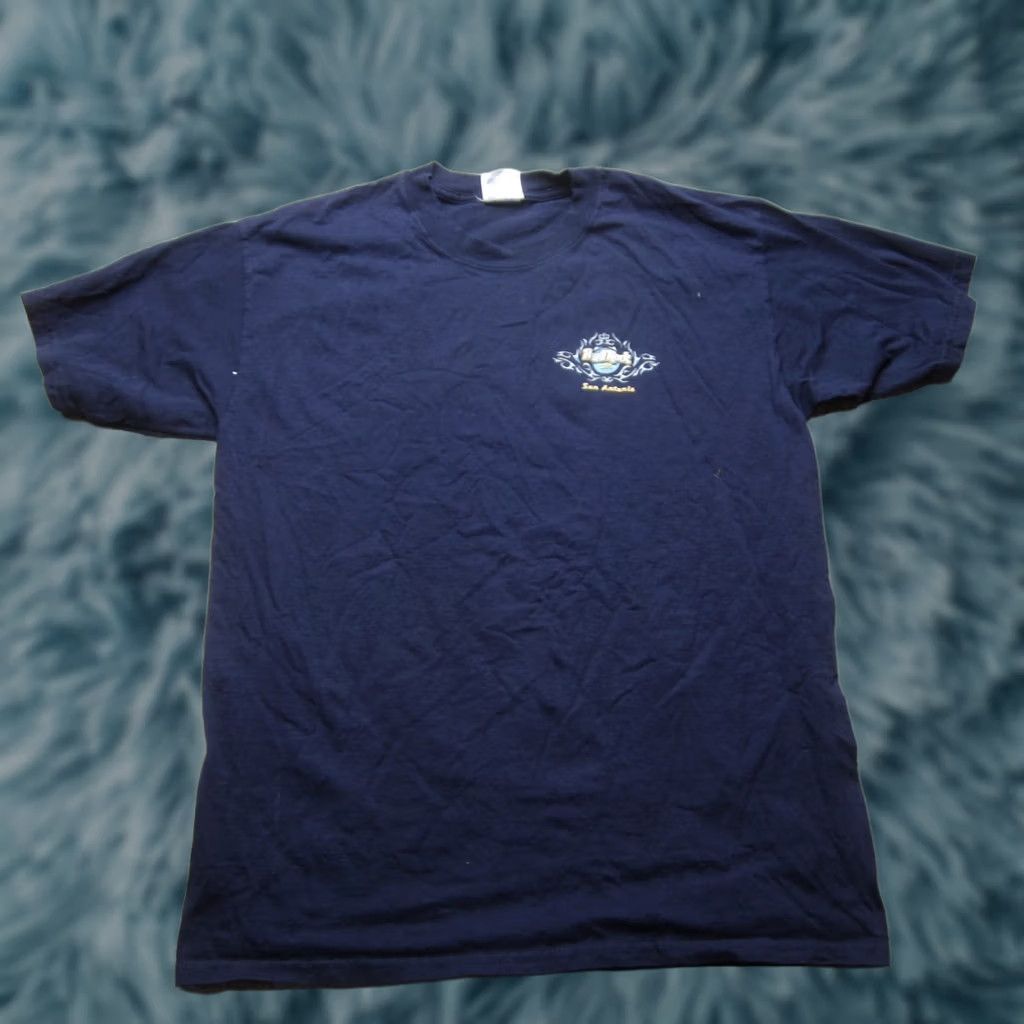 Hard Rock Cafe Hard Rock Cafe Shirt Mens Large Navy Blue Guitar Graphic Tee Music Size US L / EU 52-54 / 3 - 1 Thumbnail