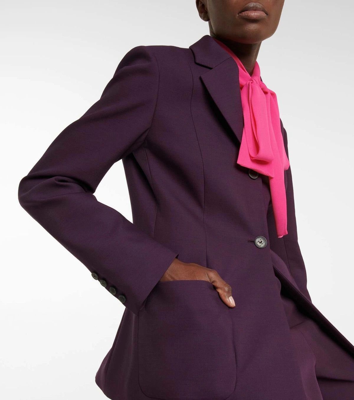 Valentino o1y0226 Blazer in Dark Purple Size M / US 6-8 / IT 42-44 - 3 Thumbnail