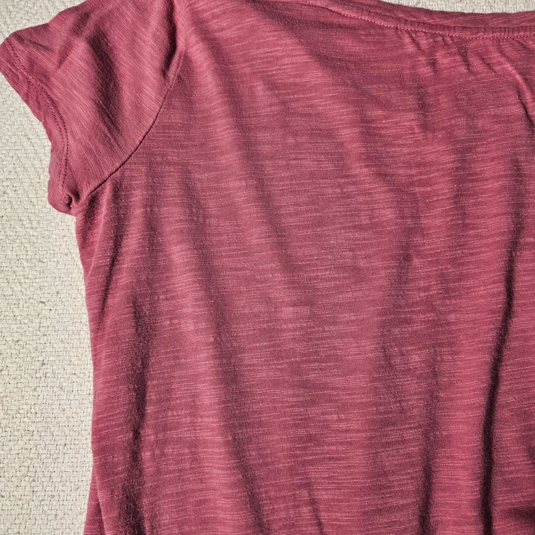 Vintage Liverpool T Shirt Women M Pink Rose Knit Cotton Modal Off Shoulder Slub Cap Sleeve Casual Basic Size M / US 6-8 / IT 42-44 - 8 Thumbnail