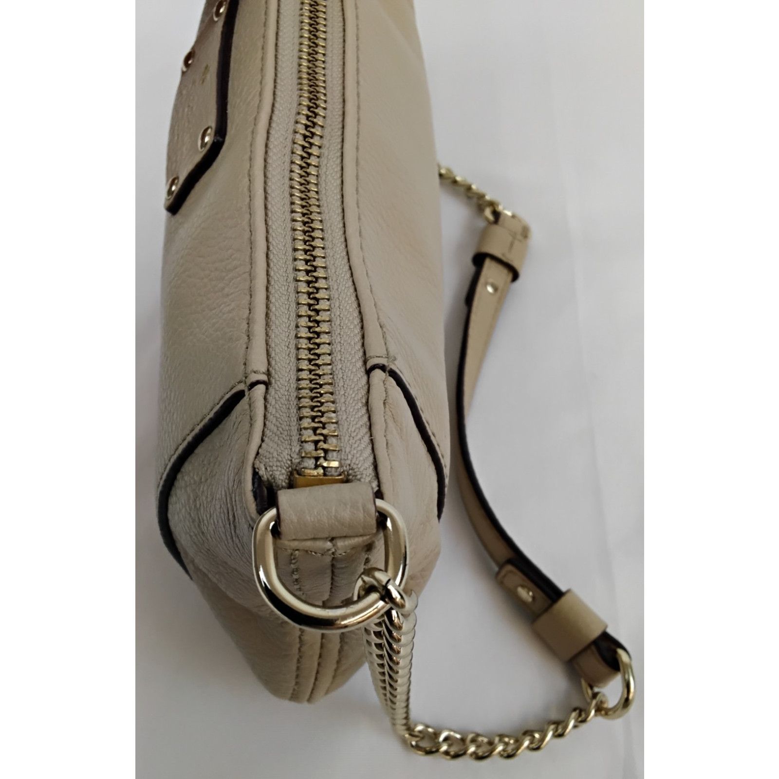 Kate Spade Kate Spade Mini Shoulder Bag Tan Pebbled Leather Purse Size ONE SIZE - 7 Thumbnail