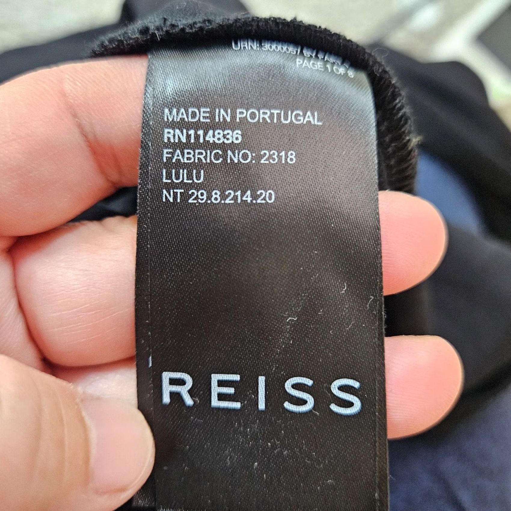 Reiss Reiss Juniors Women’s Lulu Velvet Panel Ponte Sheath Long Sleeve Dress Size 2 Navy/Black Size XS / US 0-2 / IT 36-38 - 5 Thumbnail