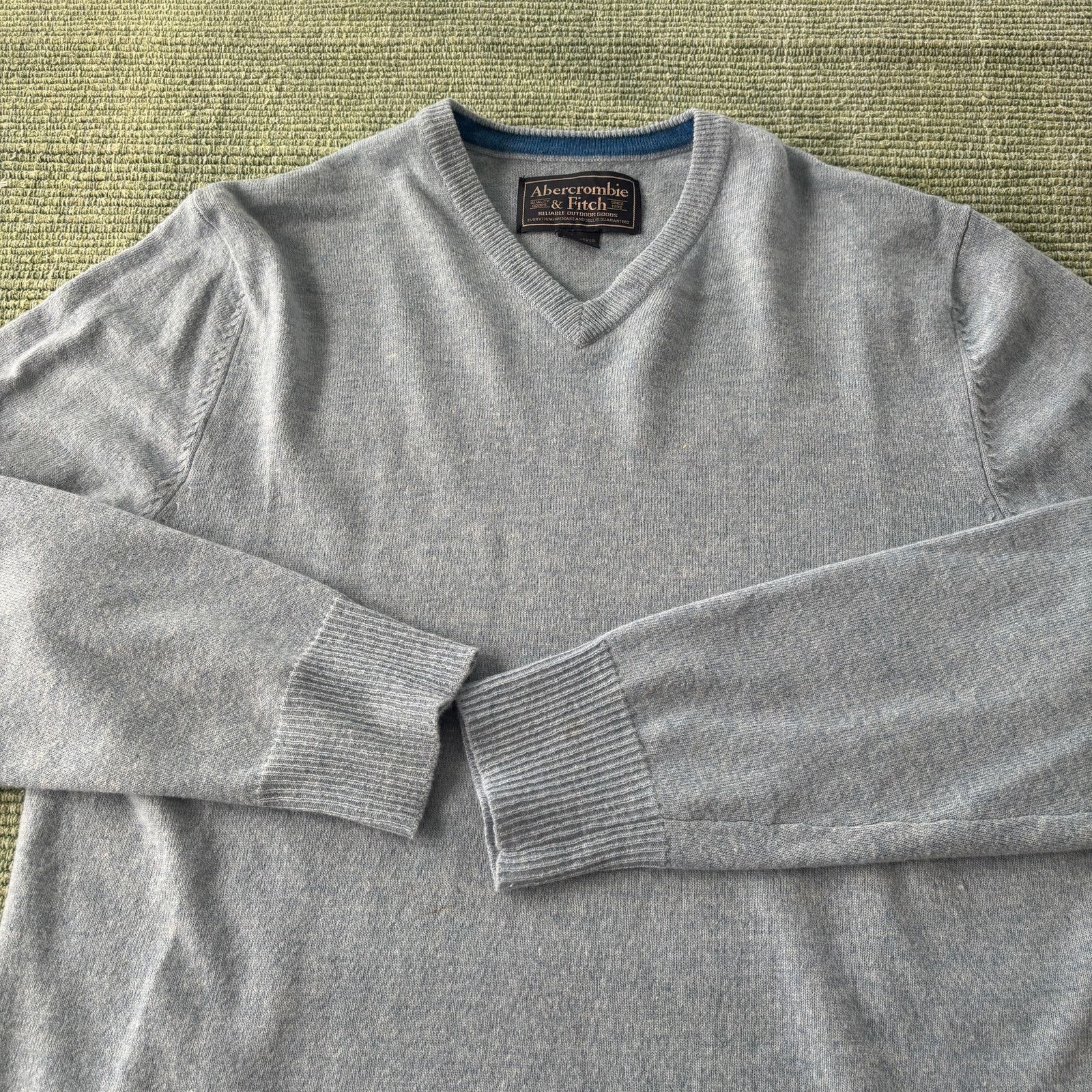 Abercrombie & Fitch Vintage Y2K Abercrombie & Fitch Blue Lambswool Sweater Sz XL Size US XL / EU 56 / 4 - 6 Thumbnail