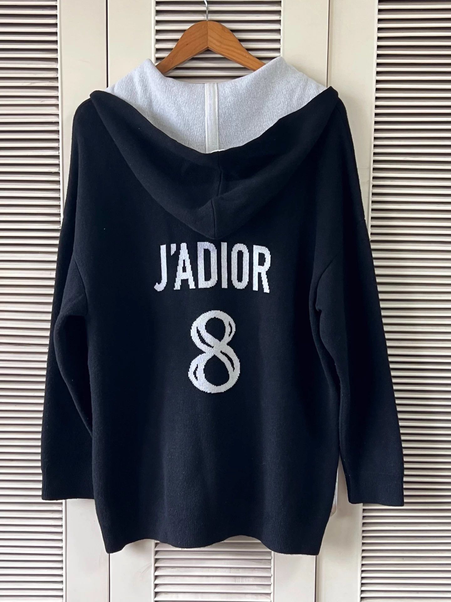Dior Dior hooded knit top oversized thick warm 42 Size L / US 10 / IT 46 - 1 Thumbnail