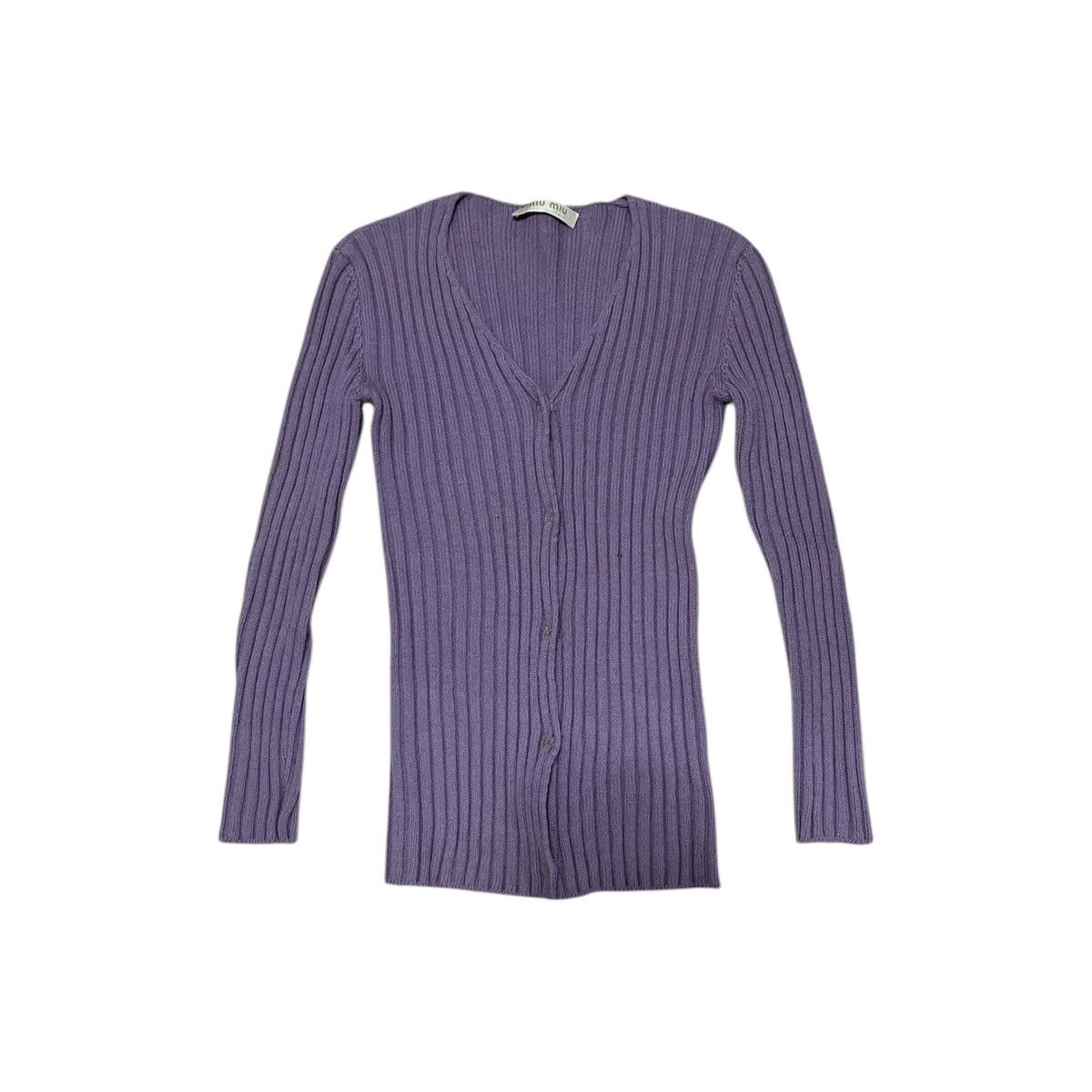 Miu Miu Miu Miu wool knit cardigan Size XS / US 0-2 / IT 36-38 - 1 Thumbnail