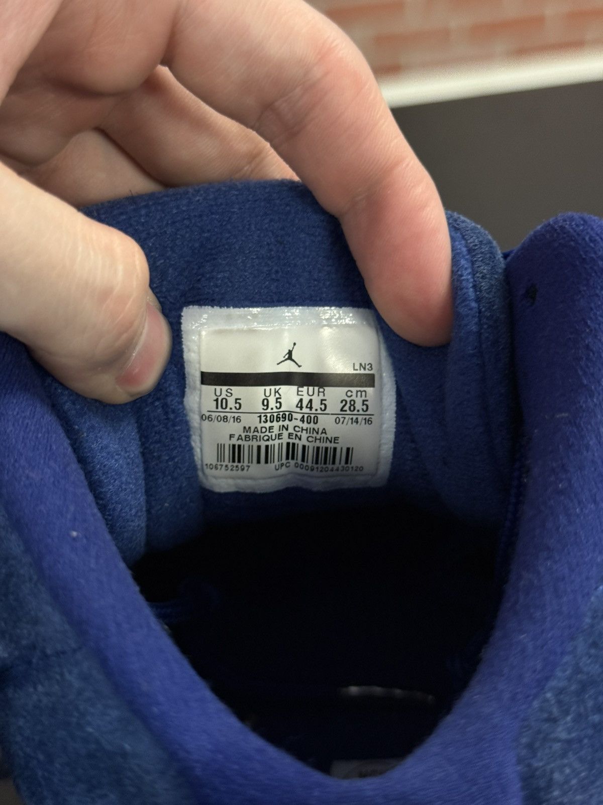 Jordan Brand × Nike Jordan 12 Deep Royal Blue 2016 Size 10.5 🧼 W/ BOX Size US 10.5 / EU 43-44 - 14 Thumbnail