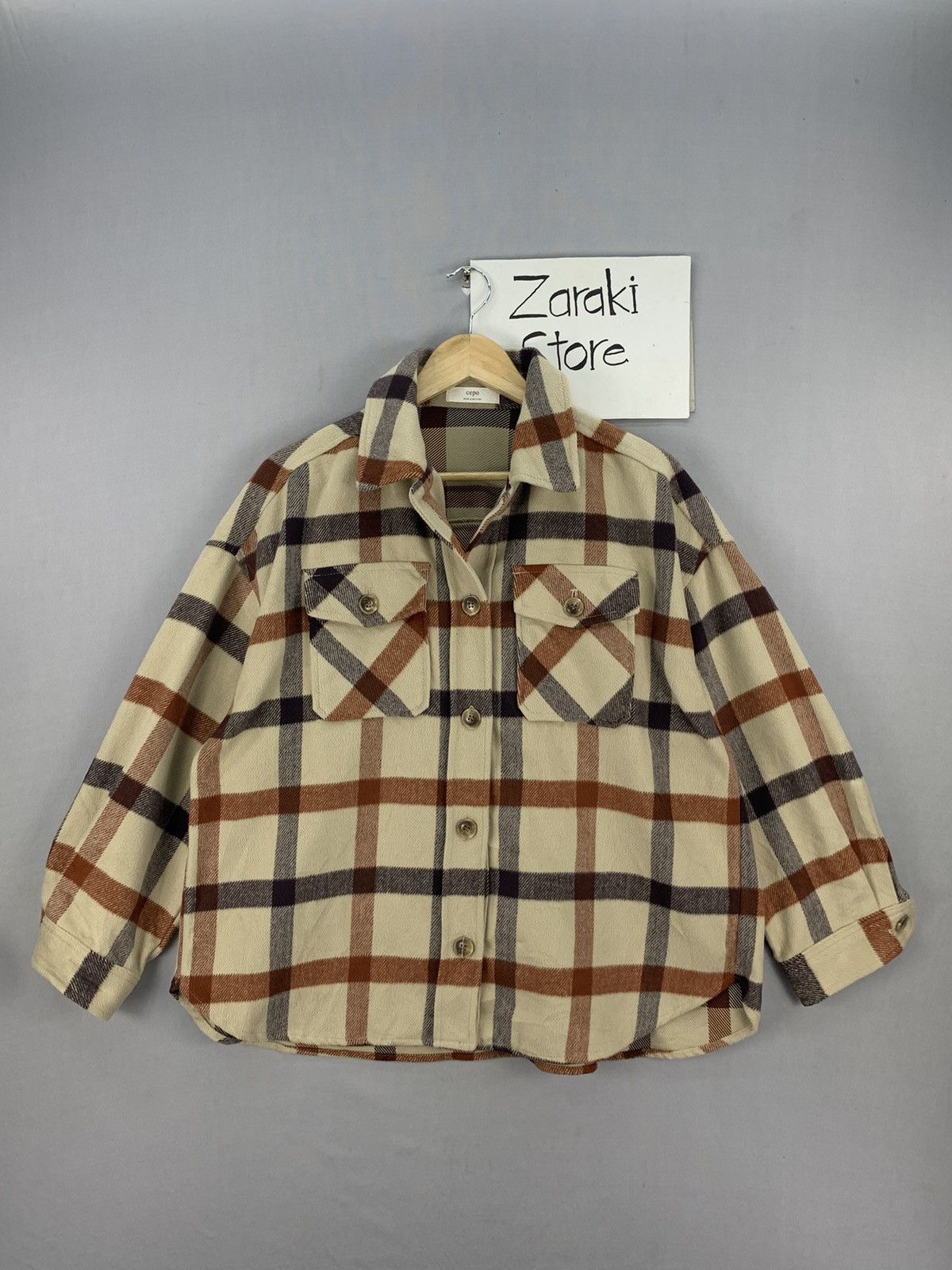 CPO Cepo Work & Military Plaid CPO Flannel Jacket Size US XL / EU 56 / 4 - 1 Thumbnail