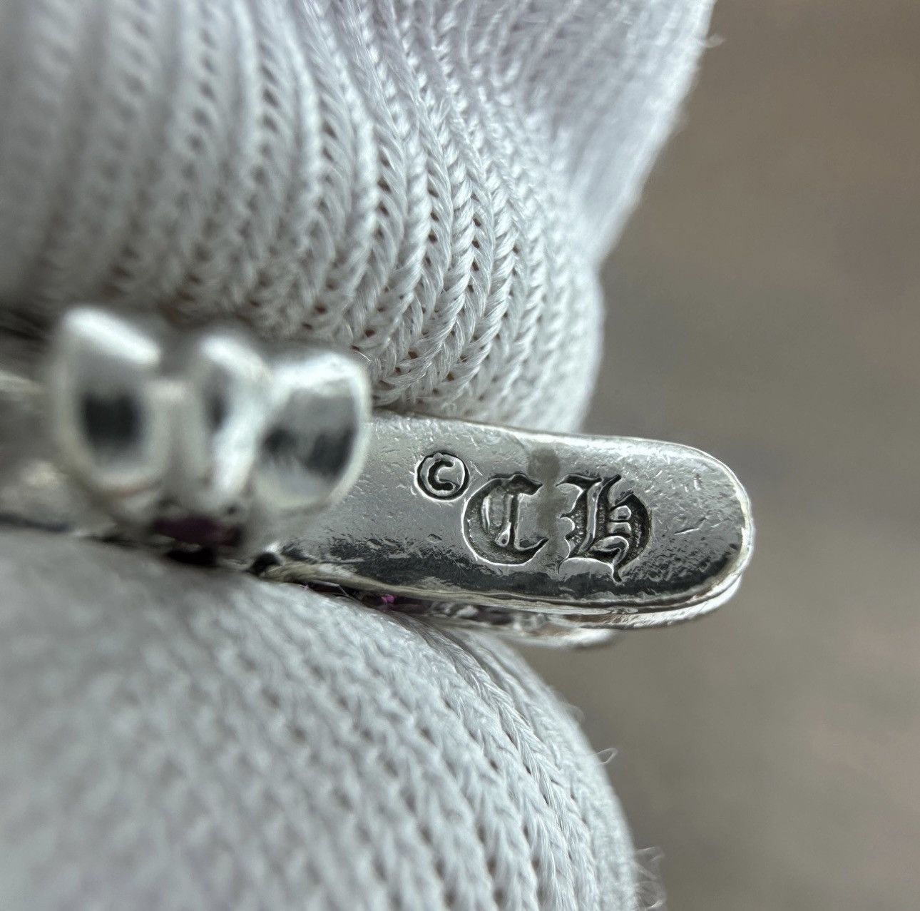Chrome Hearts Chrome Hearts Babyfat Whitegold Rubin Pendant Size ONE SIZE - 2 Thumbnail