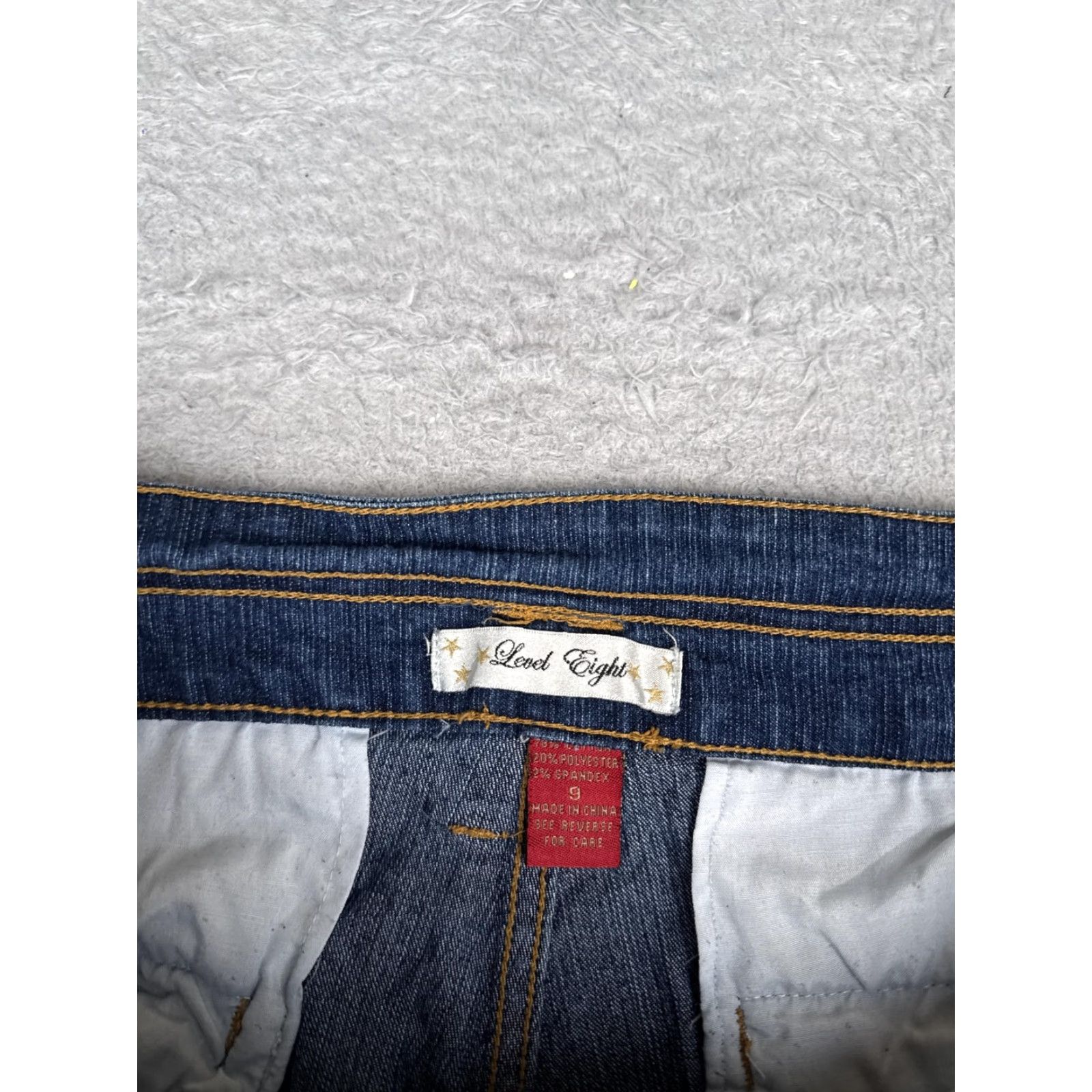 Doublet Level Eight Denim Shorts Juniors 9 Blue Cutoff Raw Hem Stretch Double Button 5.5 Size 30" / US 8 / IT 44 - 7 Thumbnail