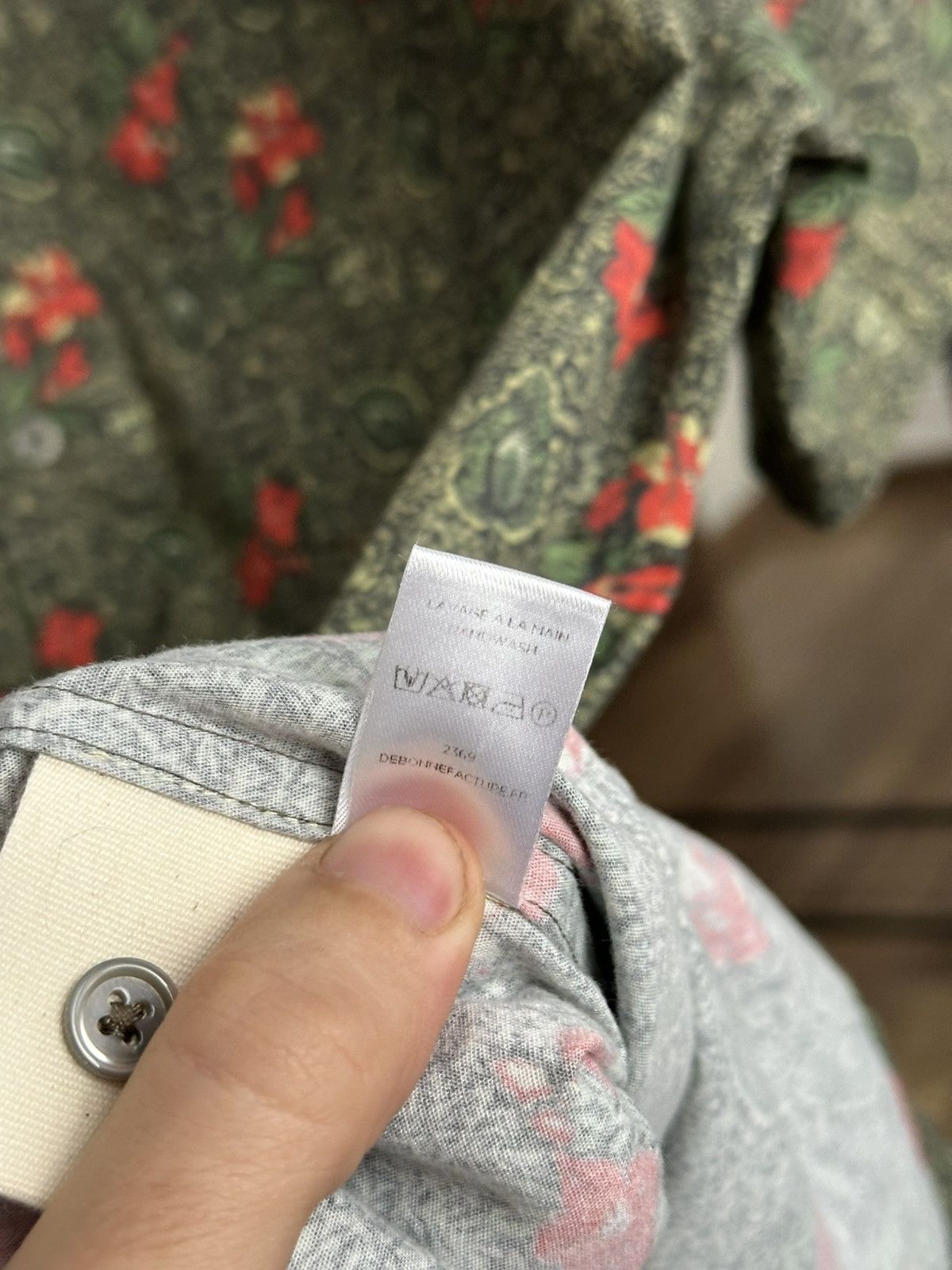 De Bonne Facture De Bonne Facture Convertible Collar Floral Shirt Button Up Size US L / EU 52-54 / 3 - 10 Thumbnail