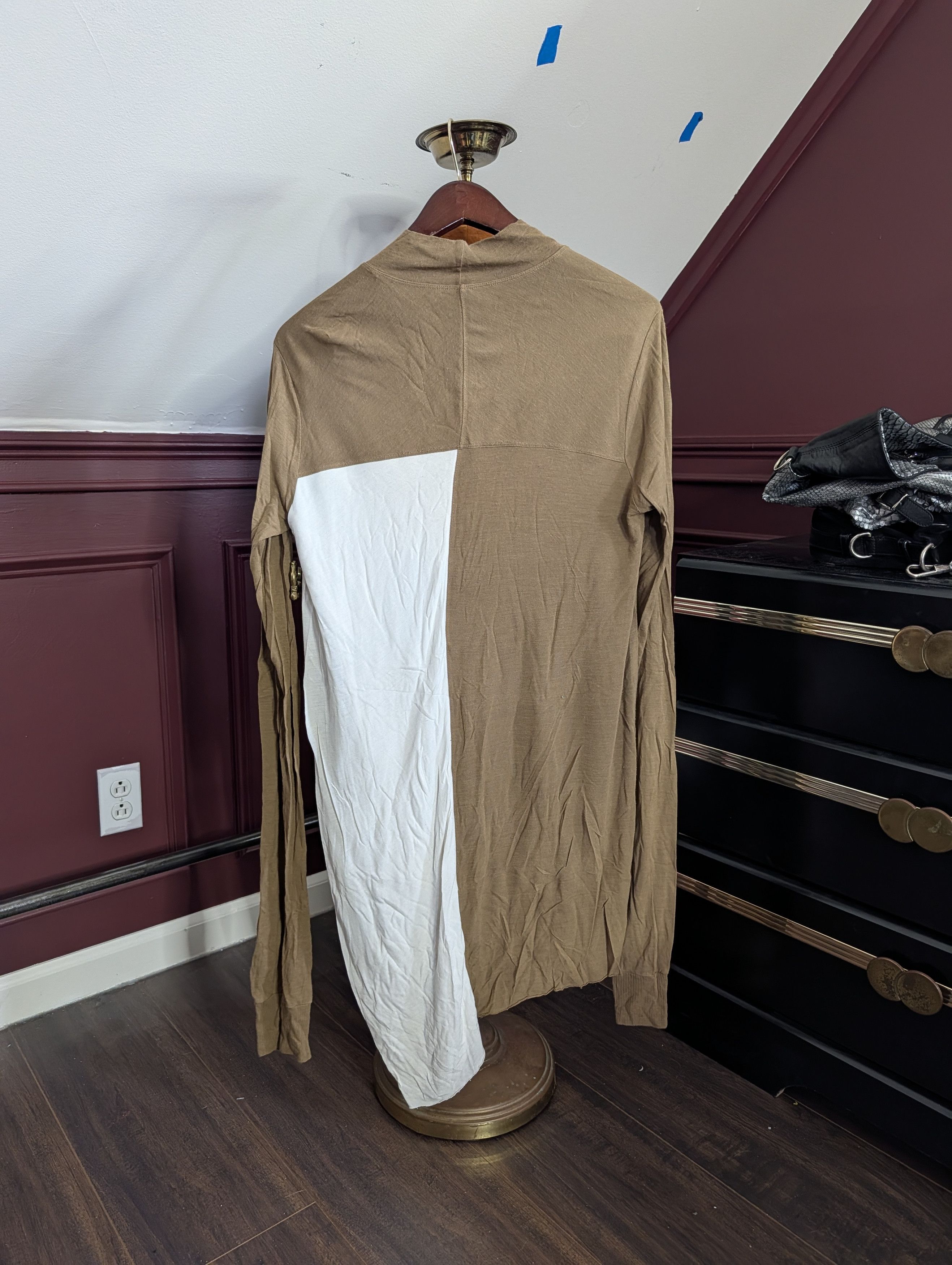 Rick Owens FW15 Sphinx layered draped virgin wool longline sweater Size US M / EU 48-50 / 2 - 8 Thumbnail