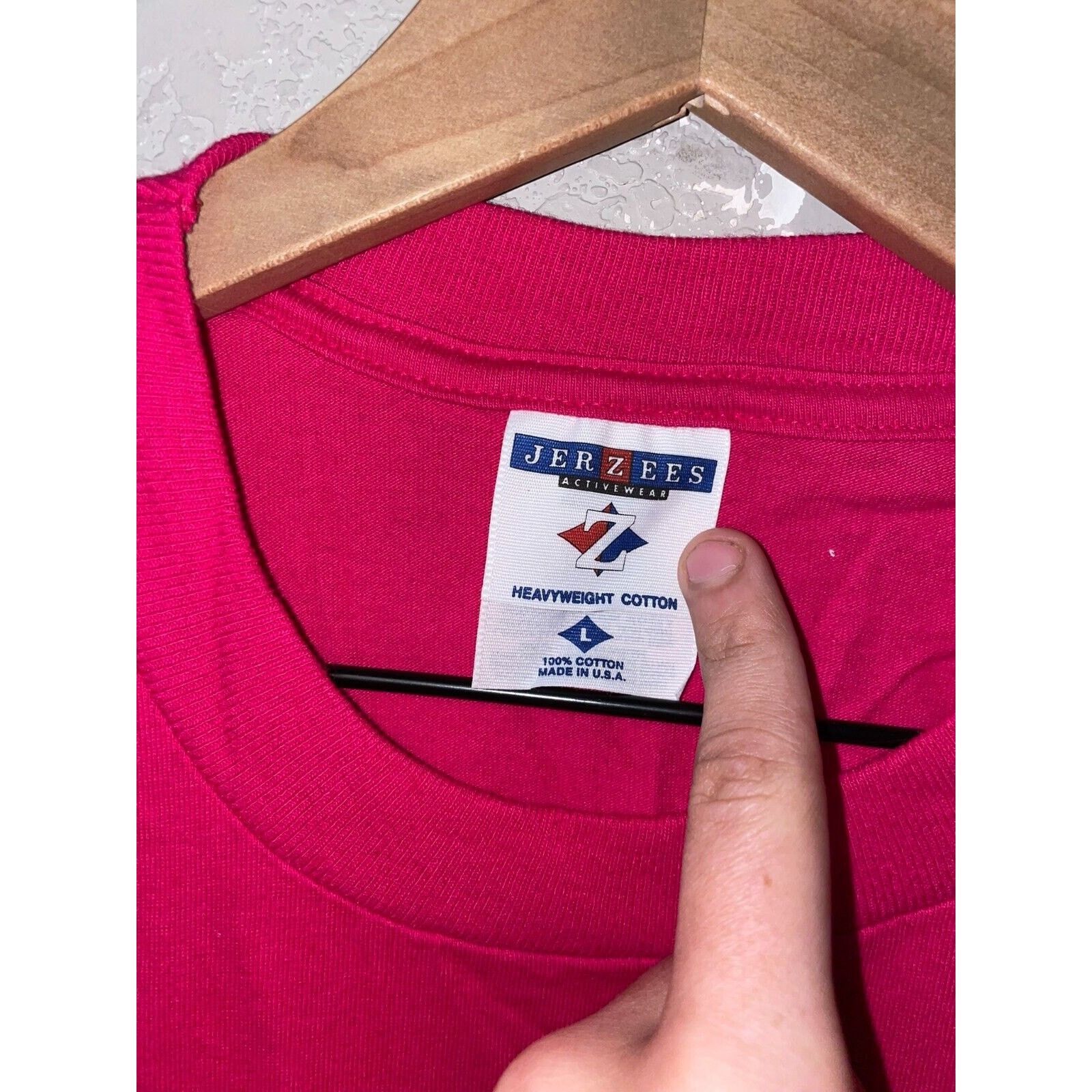 Jerzees Vintage Amish Shirt Pennsylvania Country Tee Pink VTG 90s L Size US L / EU 52-54 / 3 - 7 Thumbnail