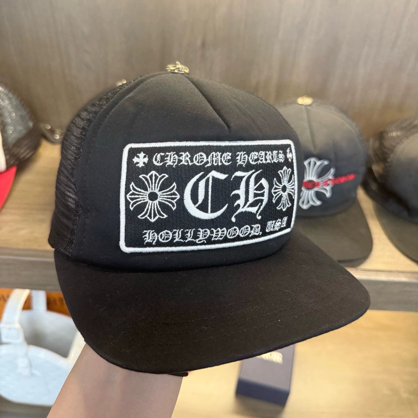 Chrome Hearts Chrome Hearts Sanskrit Embroidered Trucker Hat 99 New Size ONE SIZE - 1 Thumbnail