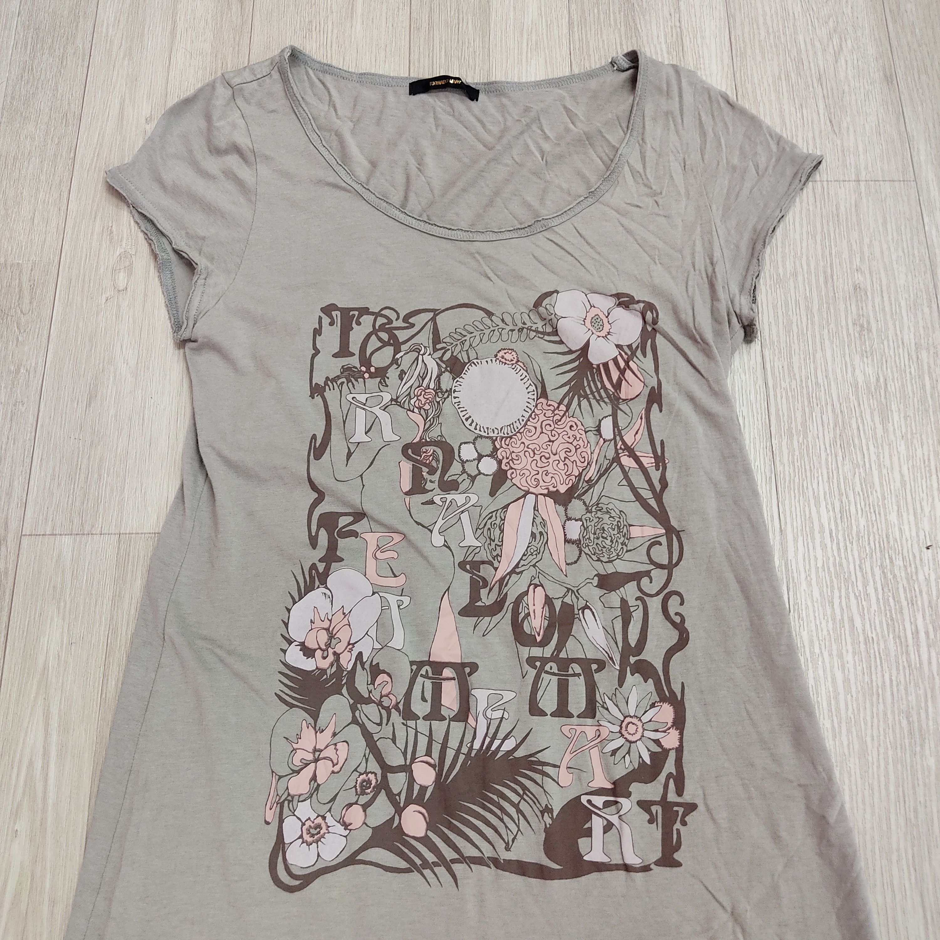 Tornado Mart Tornado Mart Soft Polyester Cotton Graphic Dress Tee Size S / US 4 / IT 40 - 3 Thumbnail