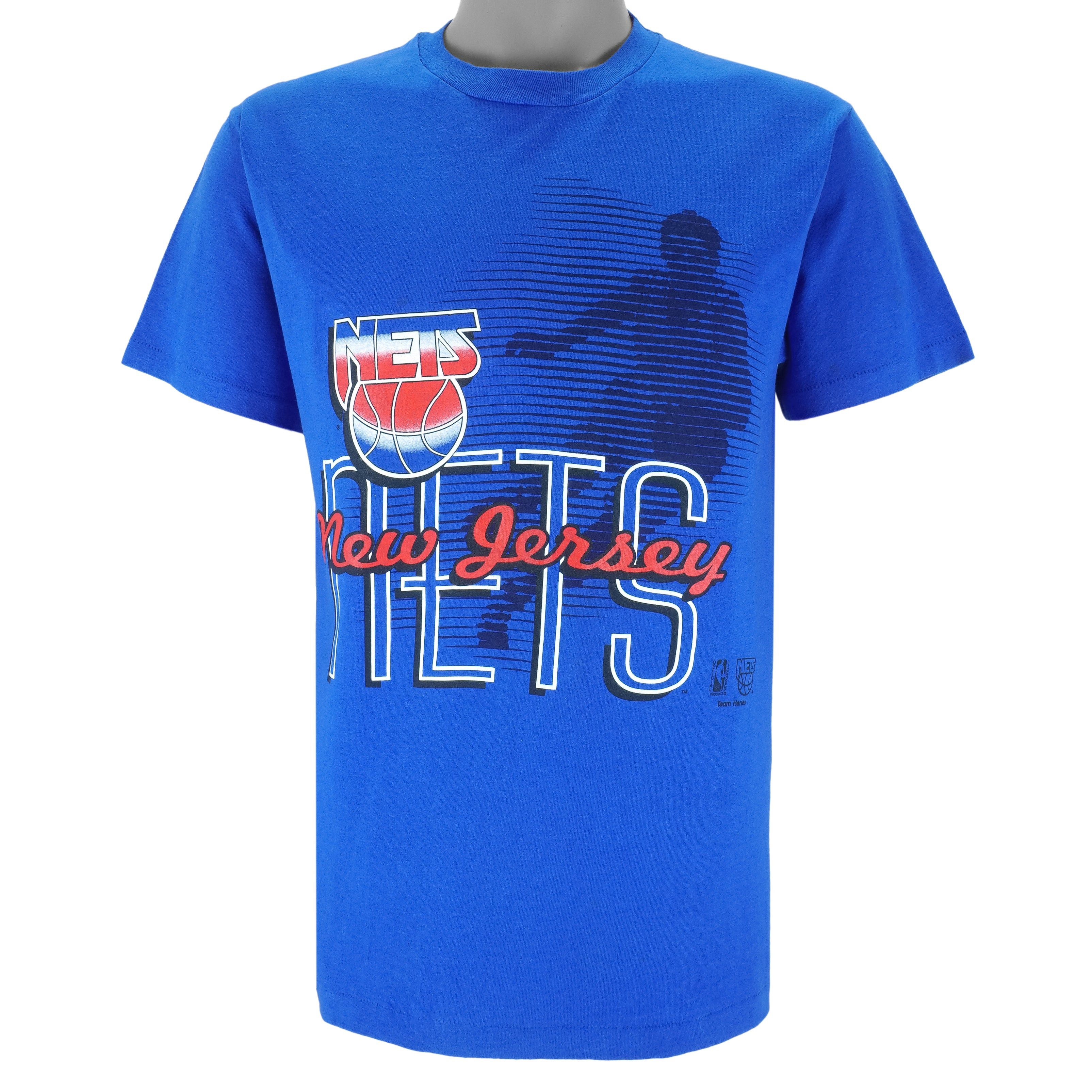 Hanes NBA - New Jersey Nets Single Stitch T-Shirt 1990s Size US M / EU 48-50 / 2 - 1 Thumbnail