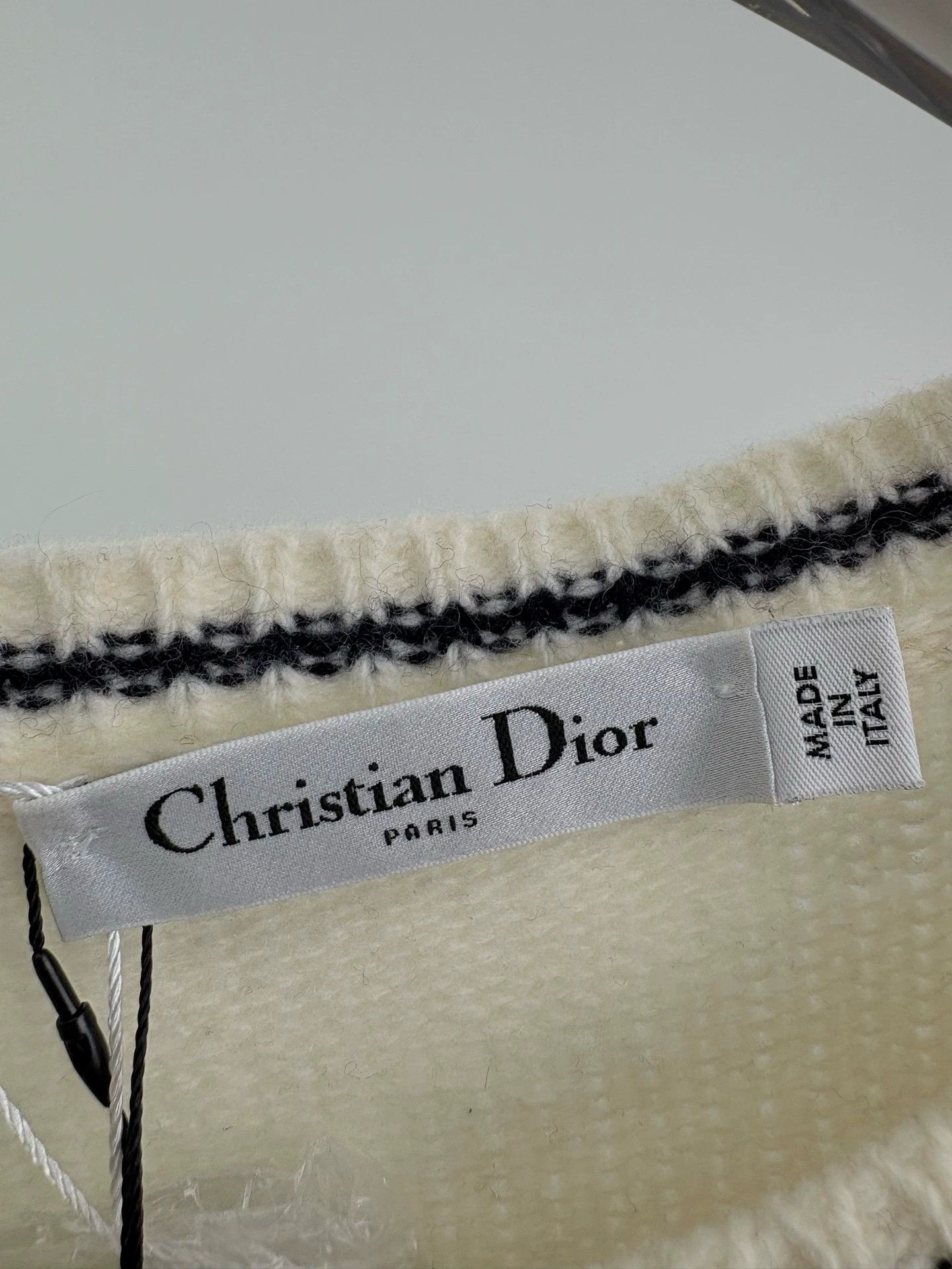 Dior DIOR white slogan knit short-sleeved T-shirt Size XL / US 12-14 / IT 48-50 - 3 Thumbnail