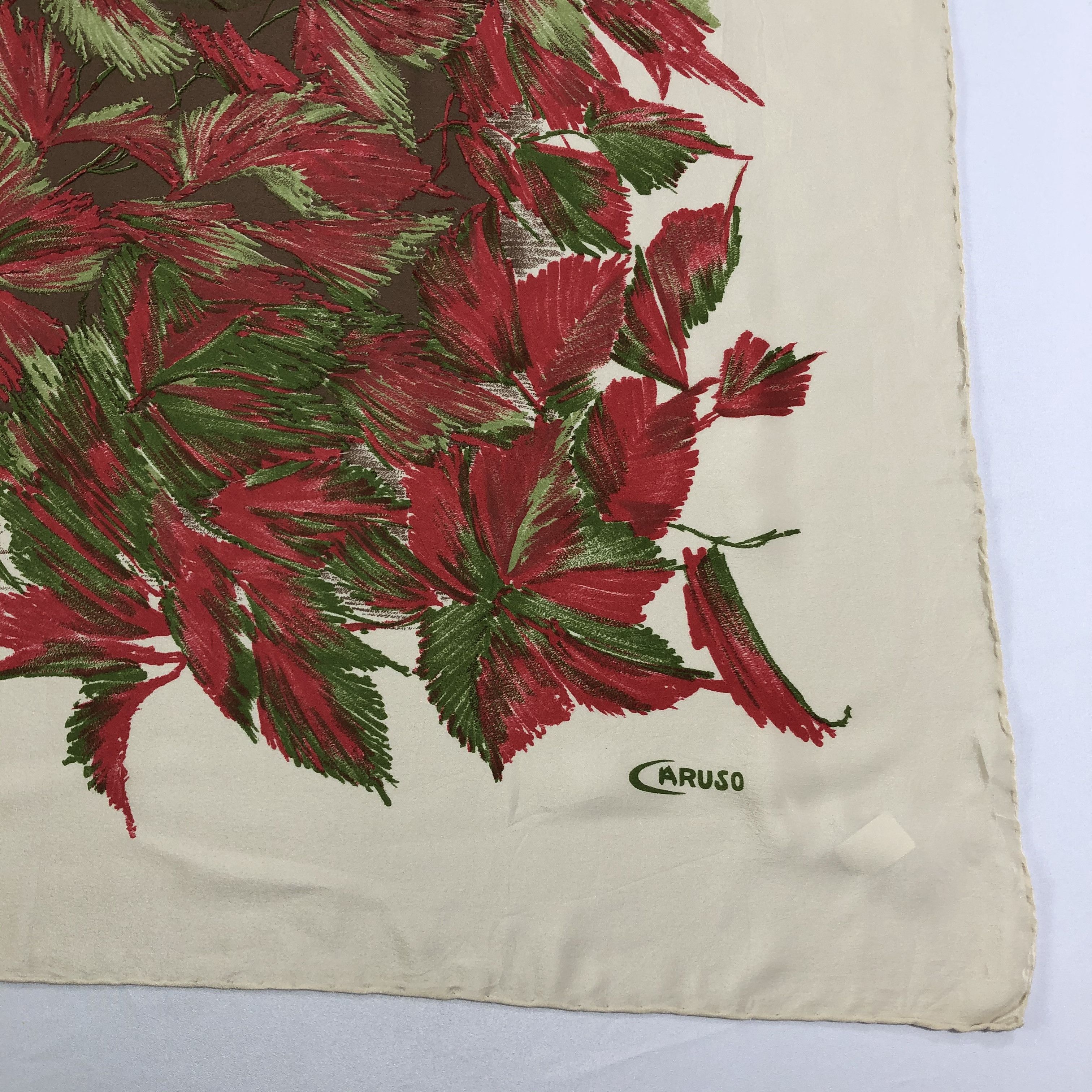 Caruso × Vintage Vintage Caruso Silk Scarf Size ONE SIZE - 3 Thumbnail