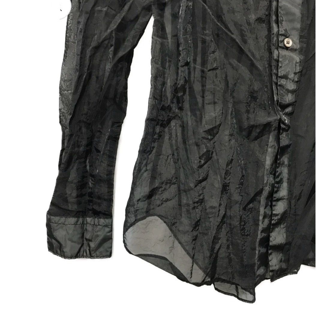 Comme des Garcons Black BLACK COMME des GARCONS Wrinkled Sheer Paneled Shirt Size US M / EU 48-50 / 2 - 3 Thumbnail