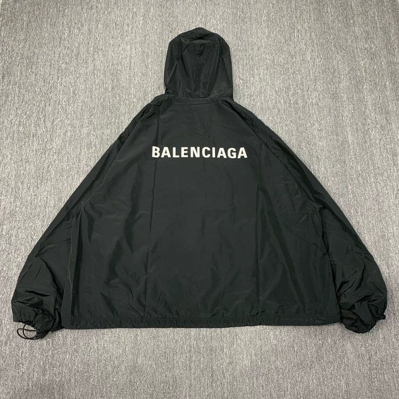 Balenciaga Balenciaga Black windbreaker jacket Size US XL / EU 56 / 4 - 2 Thumbnail