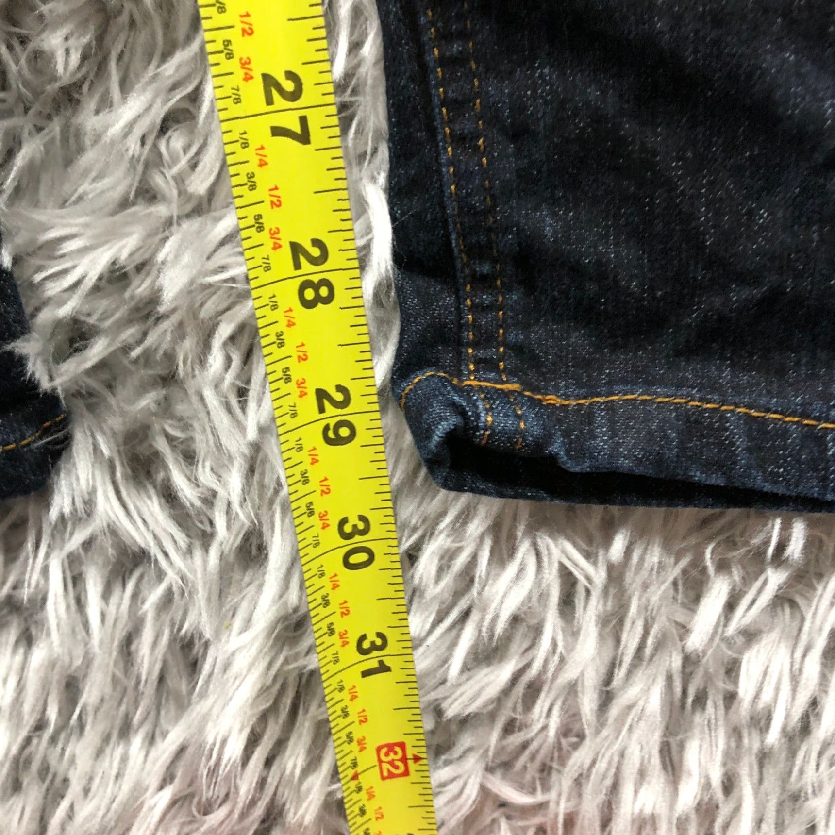Denime SO Jeans Jeans SO Jeans Dark Wash Denim Skinny Mid Rise 27 30 Blue Womens Juniors Size 7 5-Pocket Regular Cotton Vintage: No Size 28" / US 6 / IT 42 - 3 Thumbnail