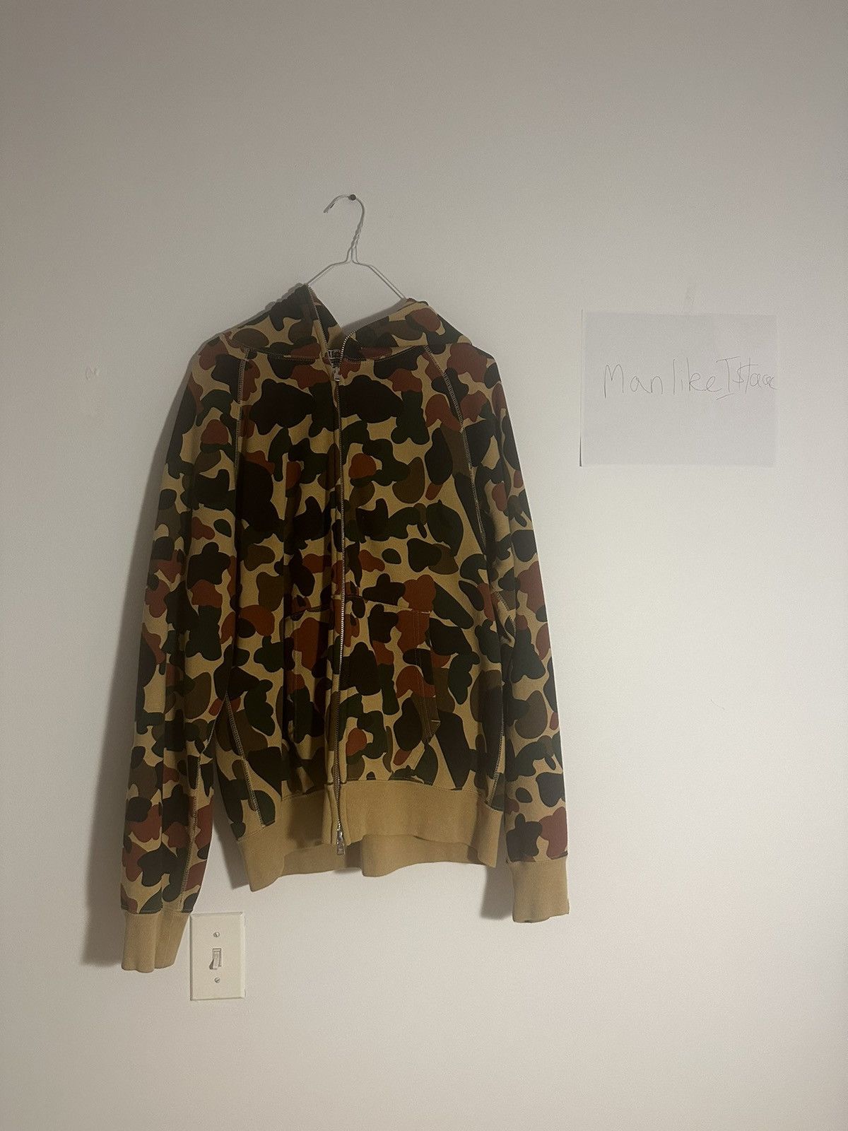 Bape Human Camo Full Zip Hoodie Size US L / EU 52-54 / 3 - 2 Thumbnail