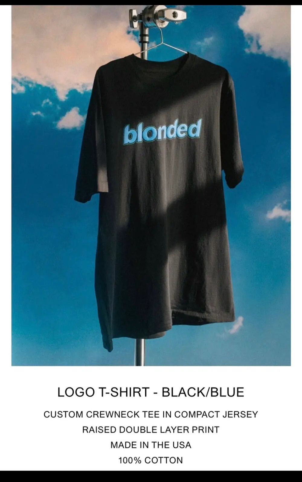 Frank Ocean Blonded Blue/Green/Black T-Shirt Size US M / EU 48-50 / 2 - 3 Thumbnail