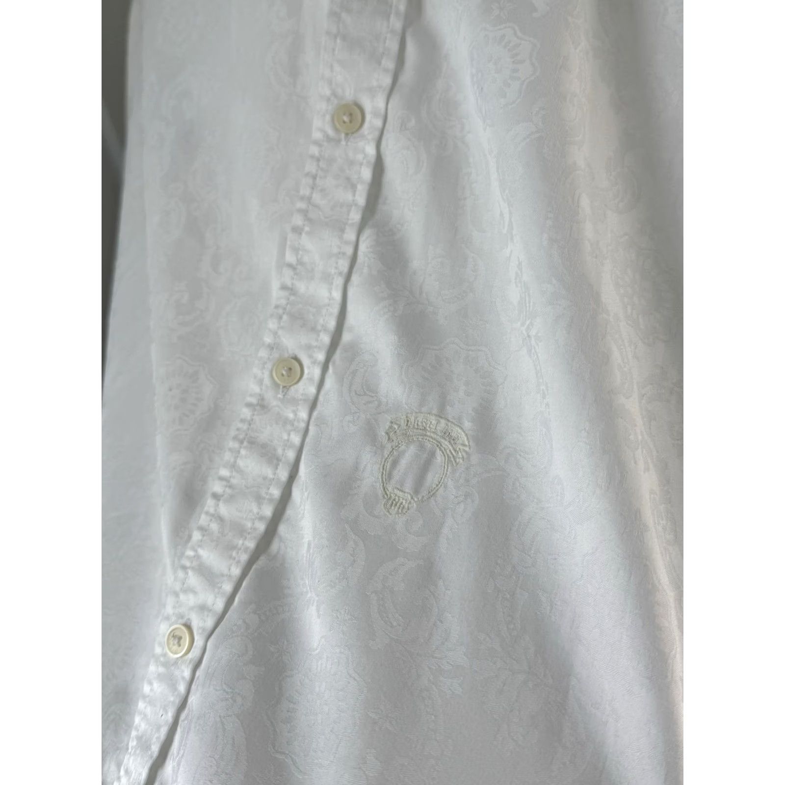 Diesel VINTAGE Diesel Monogram White Button-Up Shirt Men XL Size L/Xl Size US XL / EU 56 / 4 - 7 Thumbnail