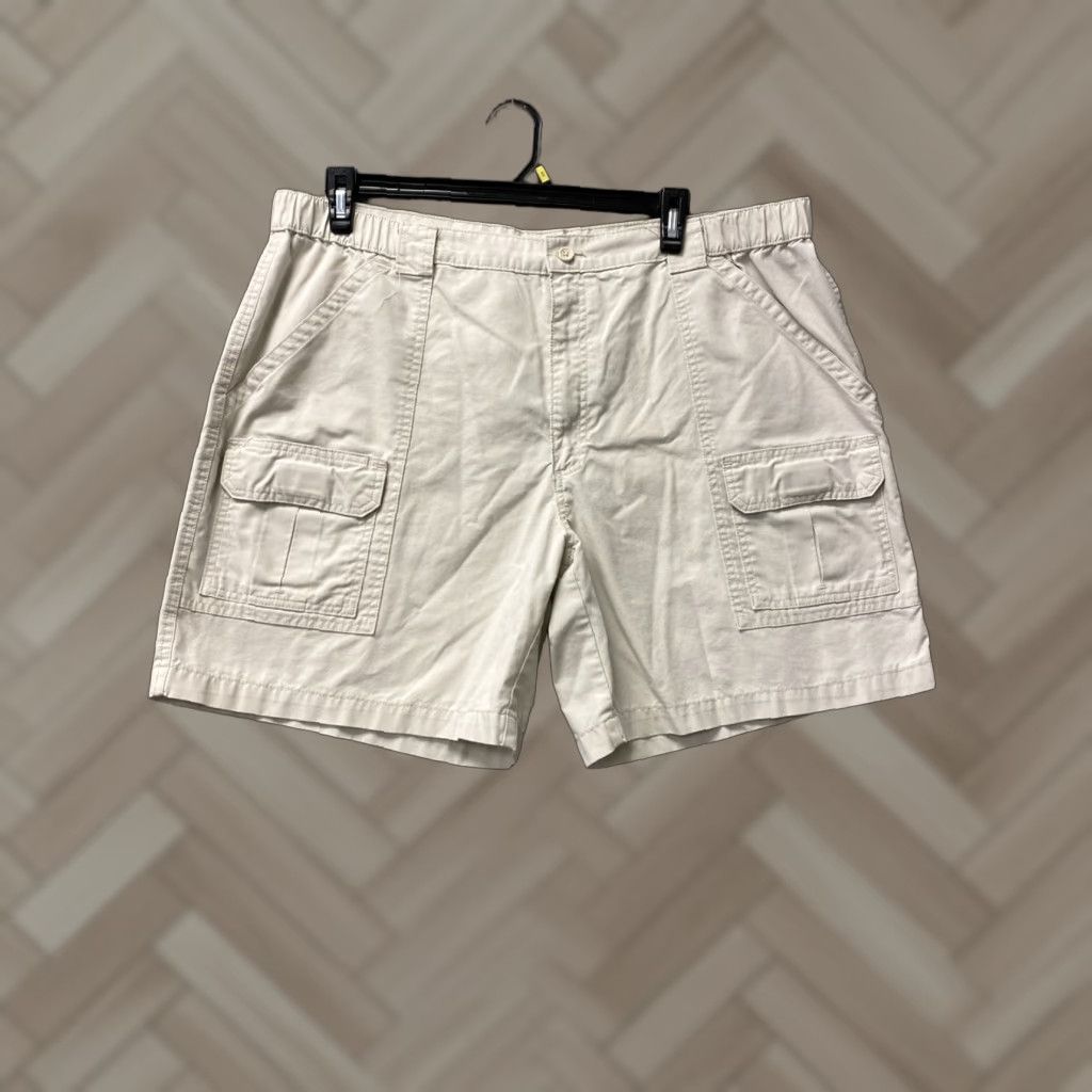 Savane VINTAGE Savane Cargo Hiking Shorts Men 42x10 Beige Cotton Outdoor Casual Summer Size US 42 / EU 58 - 1 Thumbnail