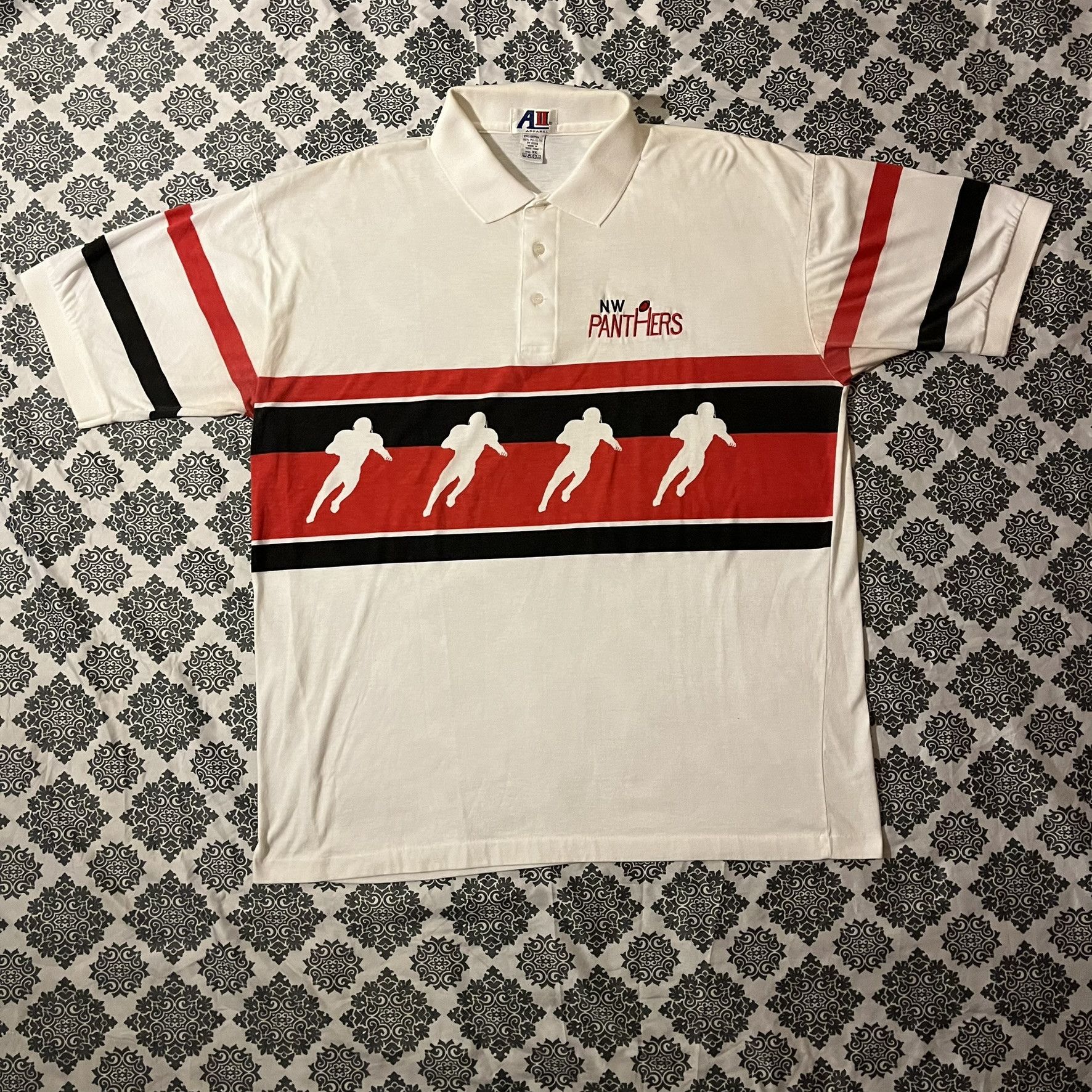 Vintage VTG 90s Northwest Panthers Football Team Single Stitch Polo Size US XXL / EU 58 / 5 - 1 Thumbnail
