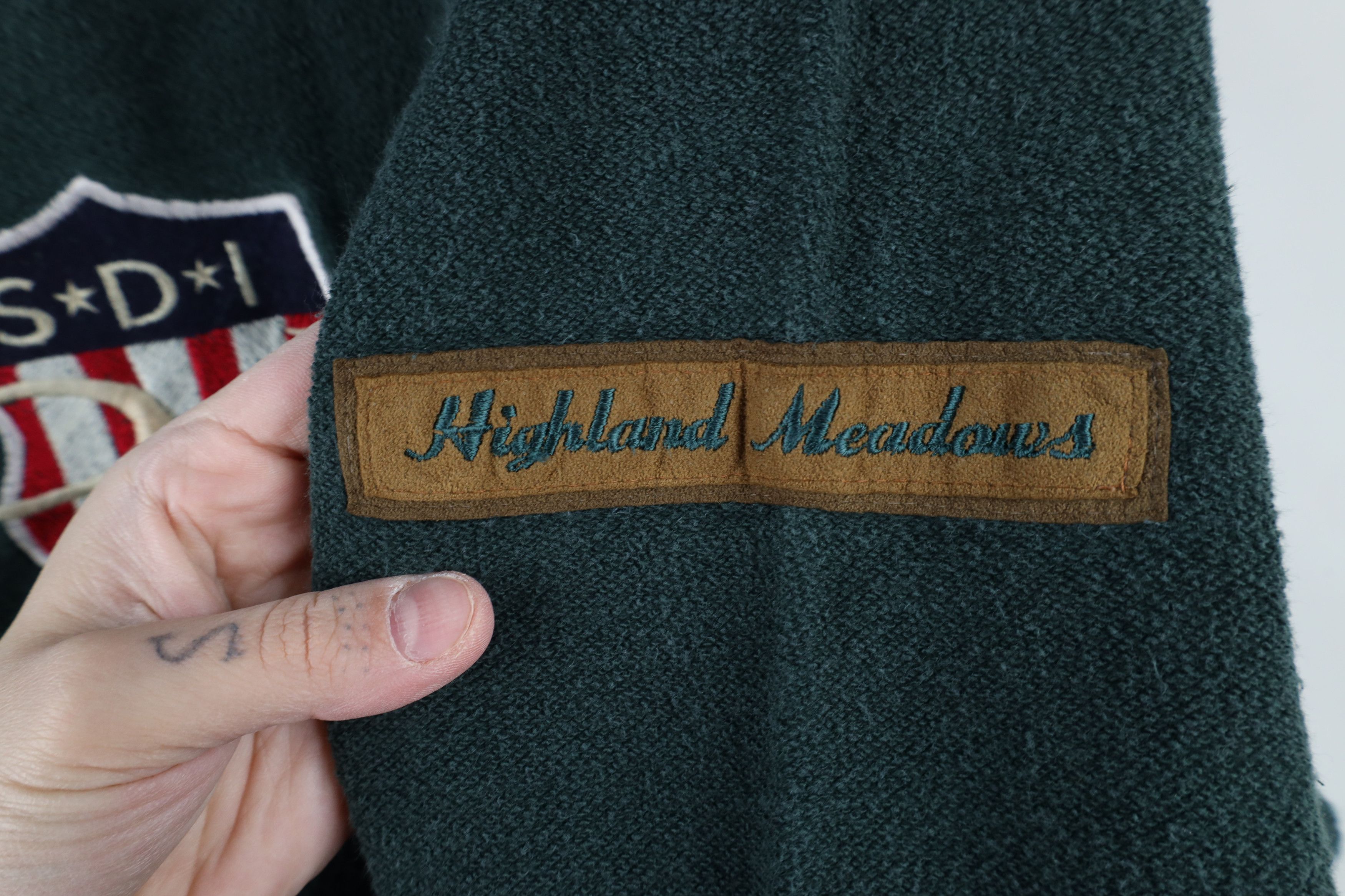 Vintage Vintage 90s Reverse Fleece Highland Meadows Golf Sweatshirt Size US M / EU 48-50 / 2 - 4 Thumbnail