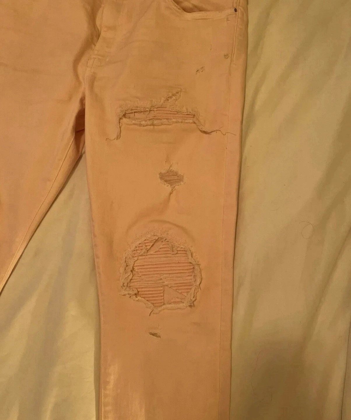 Amiri Amiri Pink MX1 Jeans (sz 38 US) Size US 38 / EU 54 - 5 Thumbnail