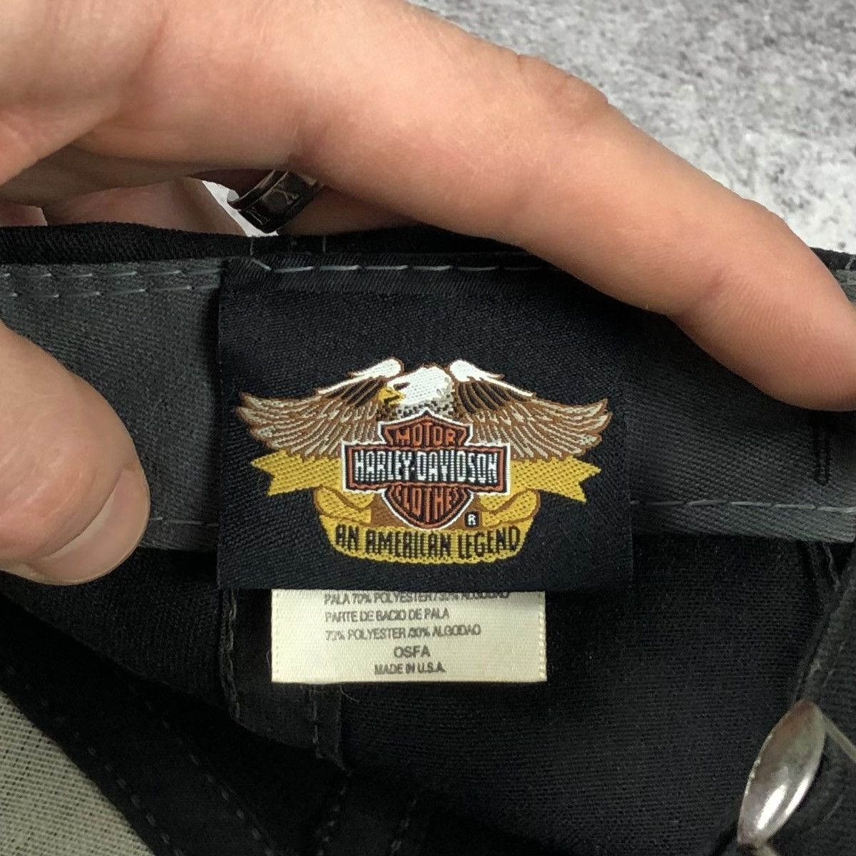 Harley Davidson Vintage Harley-Davidson USA Cap Size ONE SIZE - 11 Thumbnail
