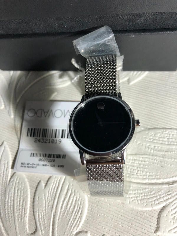 Movado Movado ladies black dial stainless steel watch Size ONE SIZE - 6 Thumbnail