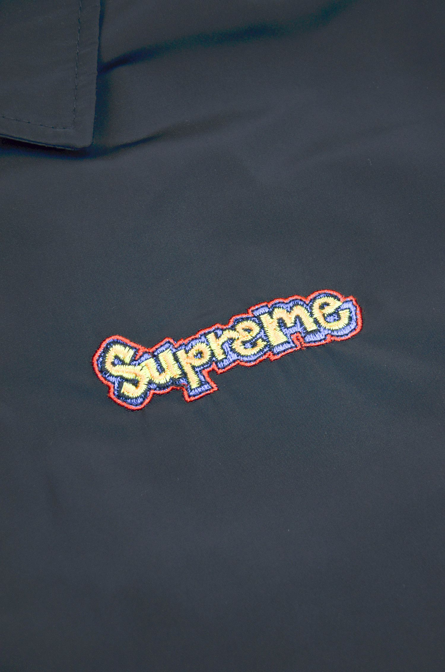 Supreme Supreme Black Coach Jacket Embroidered Logo – Size M Size US M / EU 48-50 / 2 - 11 Thumbnail