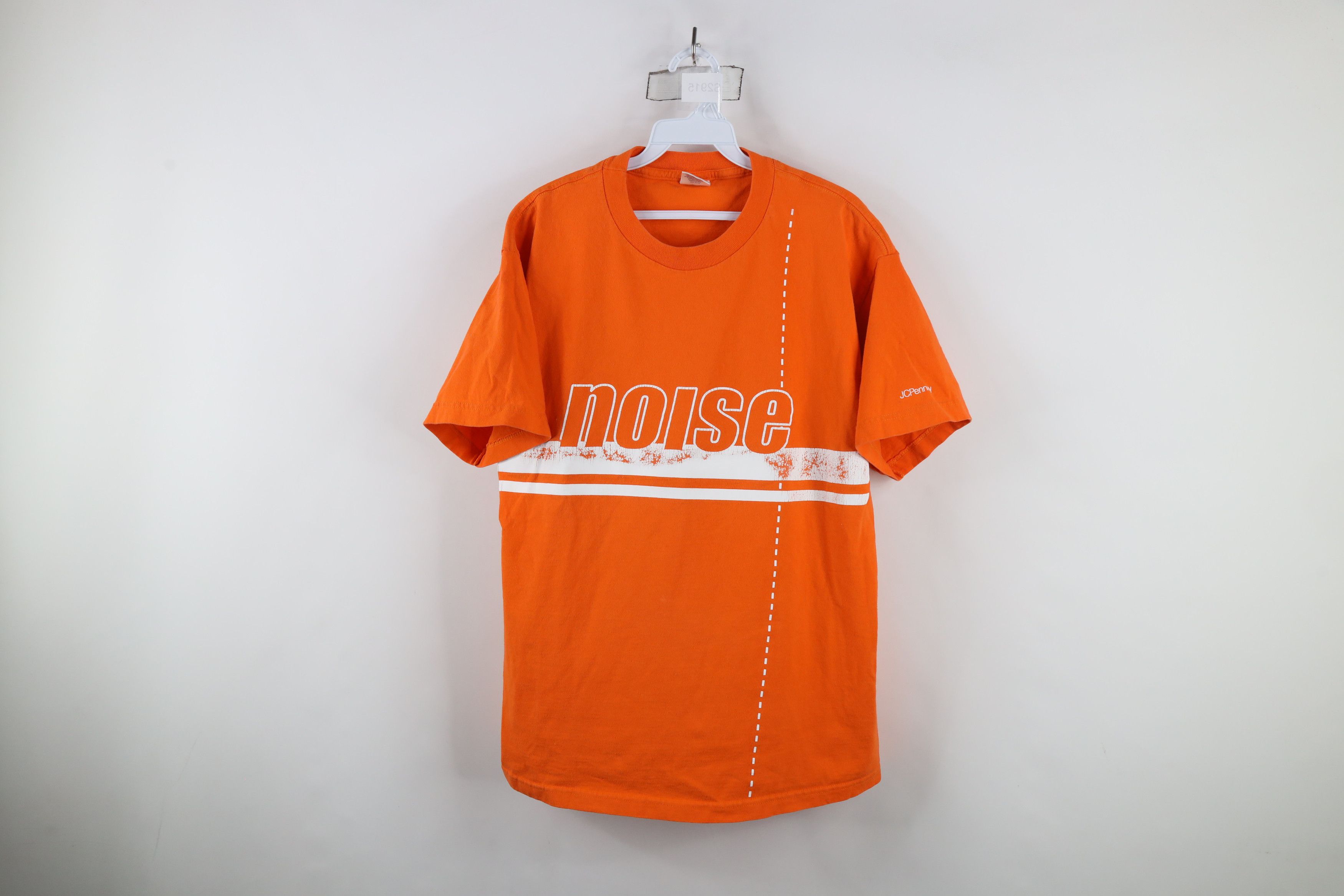 Vintage Vintage 90s Streetwear Spell Out Noise Short Sleeve T-Shirt Size US L / EU 52-54 / 3 - 1 Thumbnail