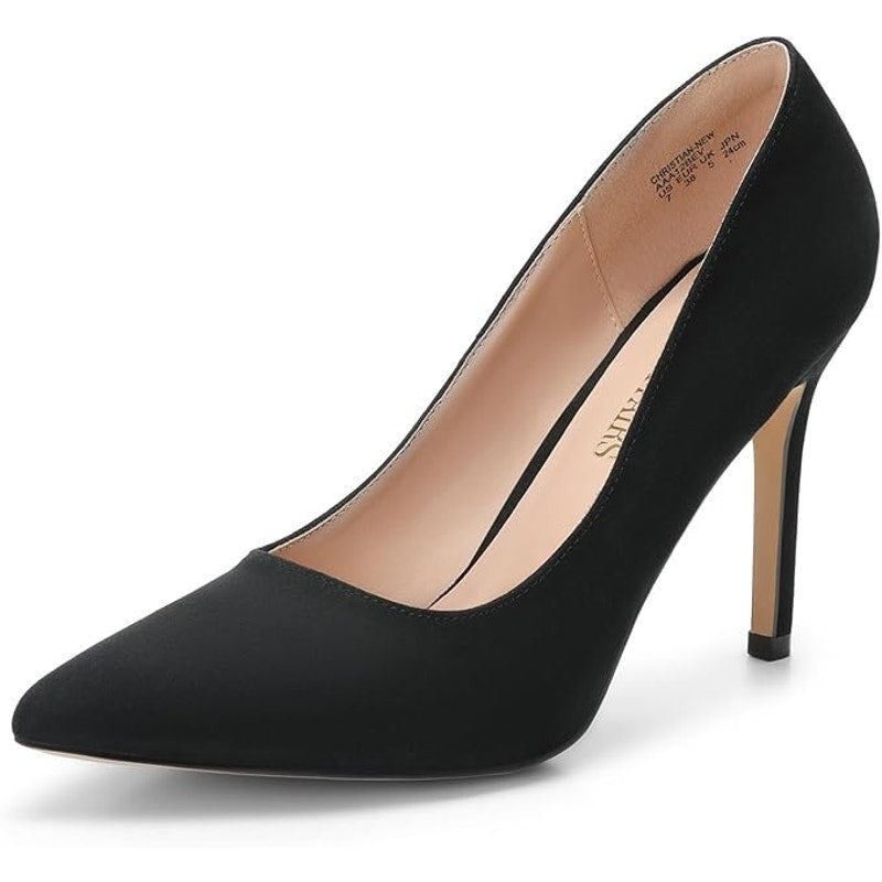 Other Dream Pairs Women's Black Faux Suede 4" Heel Pumps Size 7 Size US 7 / IT 37 - 1 Thumbnail