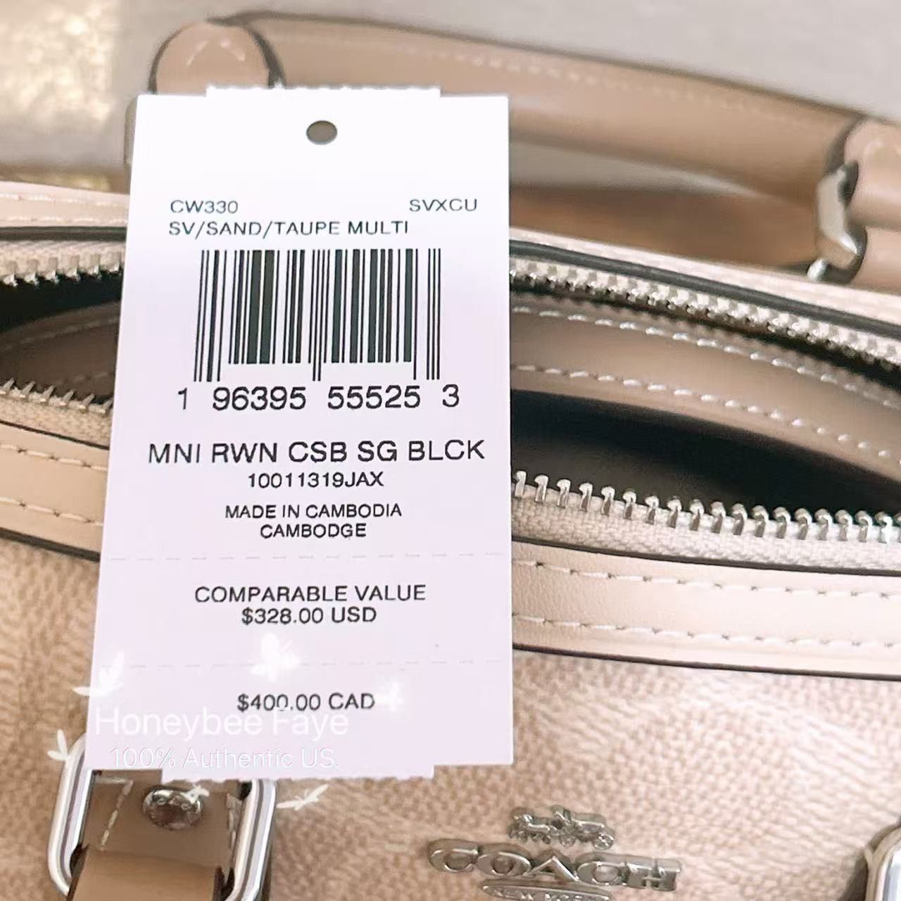 Coach Mini Rowan Crossbody Bag In Blocked Signature Canvas CW330 Size ONE SIZE - 5 Thumbnail