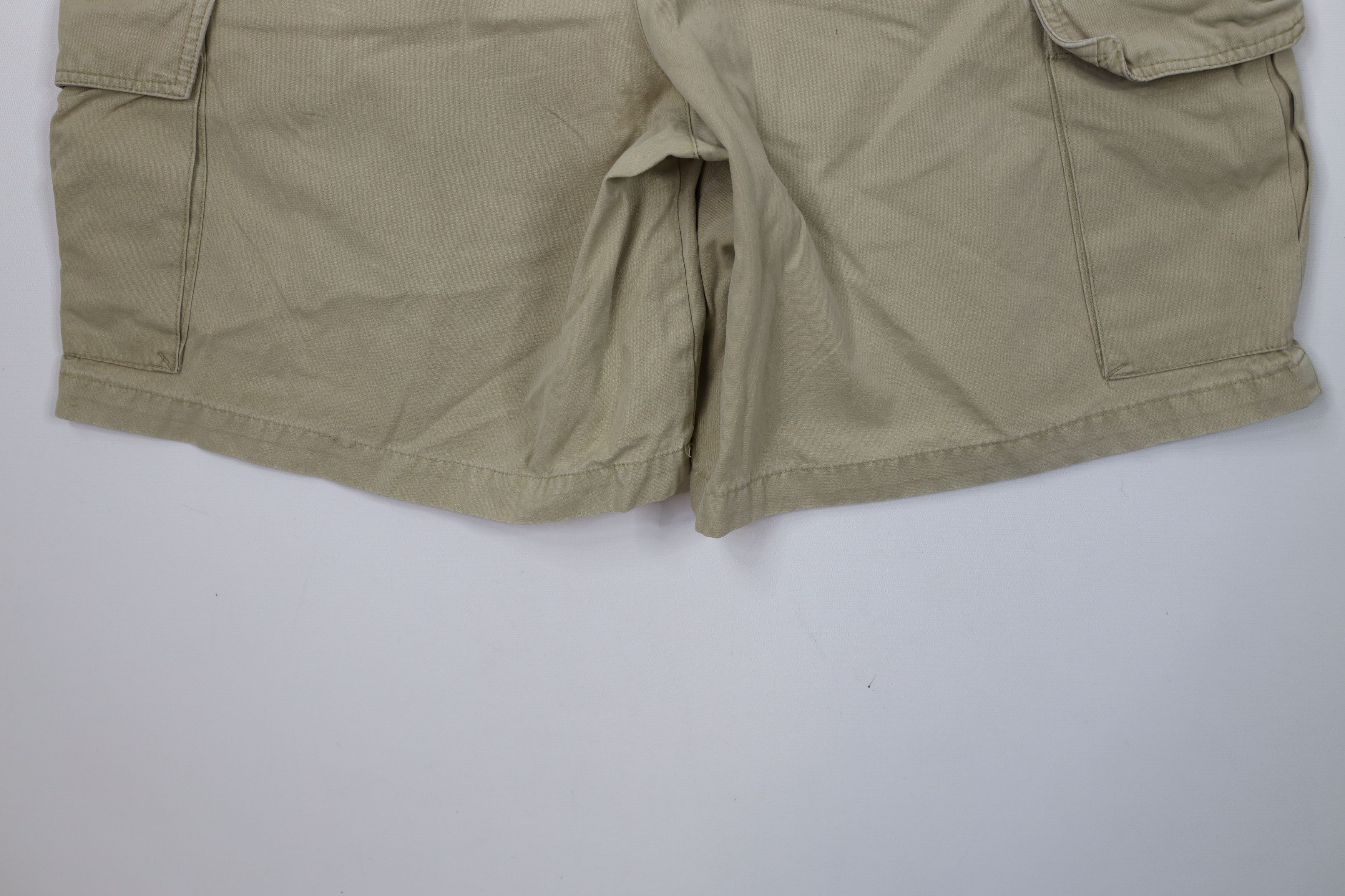 Eddie Bauer × Vintage Vintage 90s Eddie Bauer Heavyweight Cargo Shorts Cotton Size US 38 / EU 54 - 12 Thumbnail
