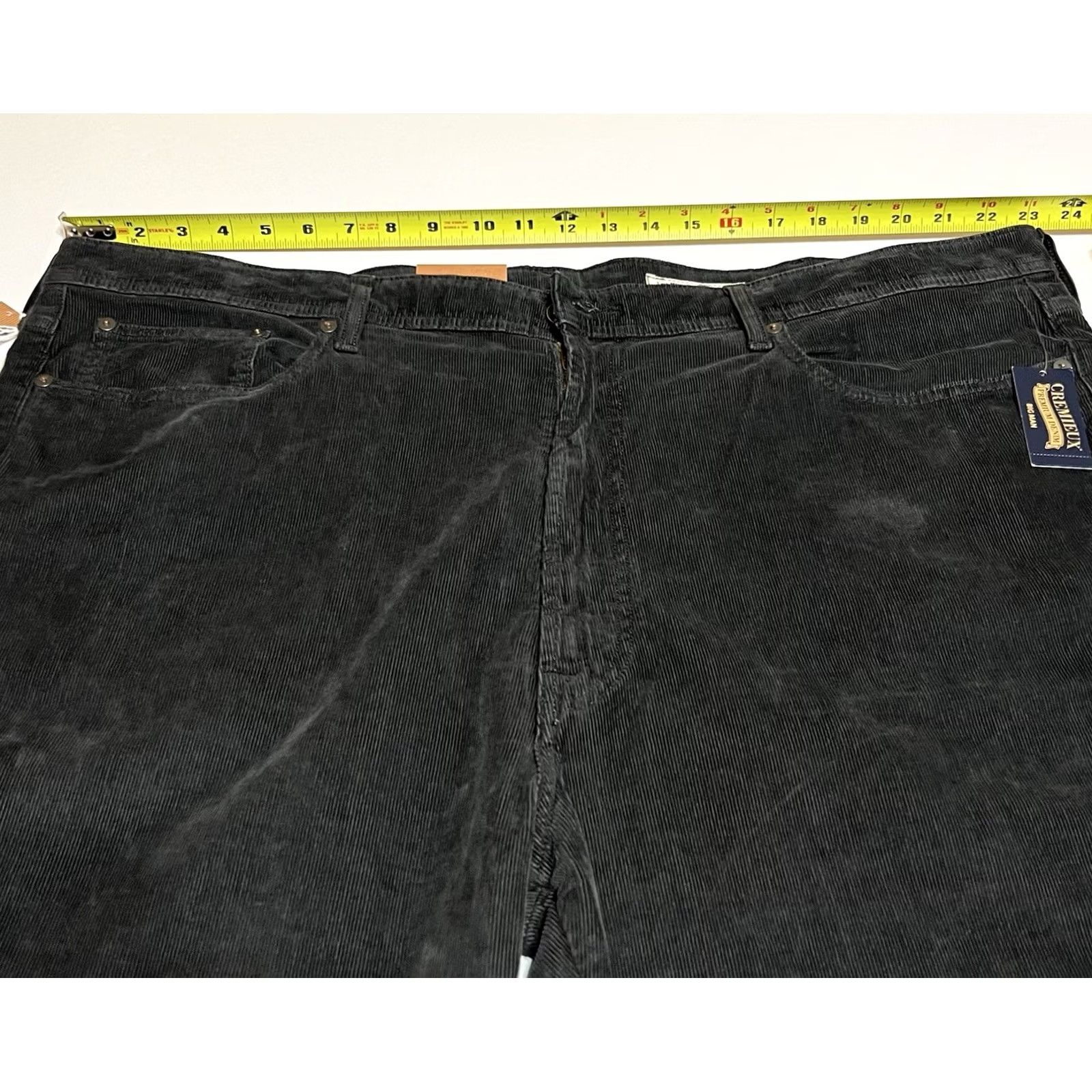 Cremieux Cremieux Mens Straight Fit Corduroy Pants 46x34 Gray NWT Big Tall 5-Pocket Chino Modern Classic Straight Leg Mens Size US 30 / EU 46 - 3 Thumbnail